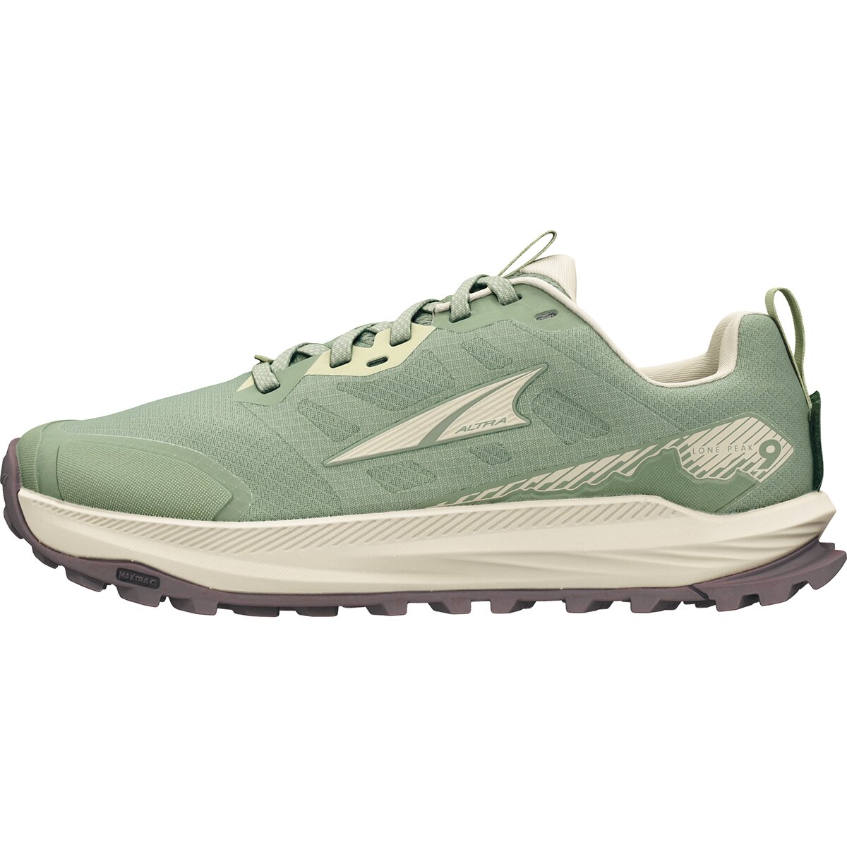 Image of Altra Lone Peak 9 Wide Trail Running Shoe - Women's Green, 11.0