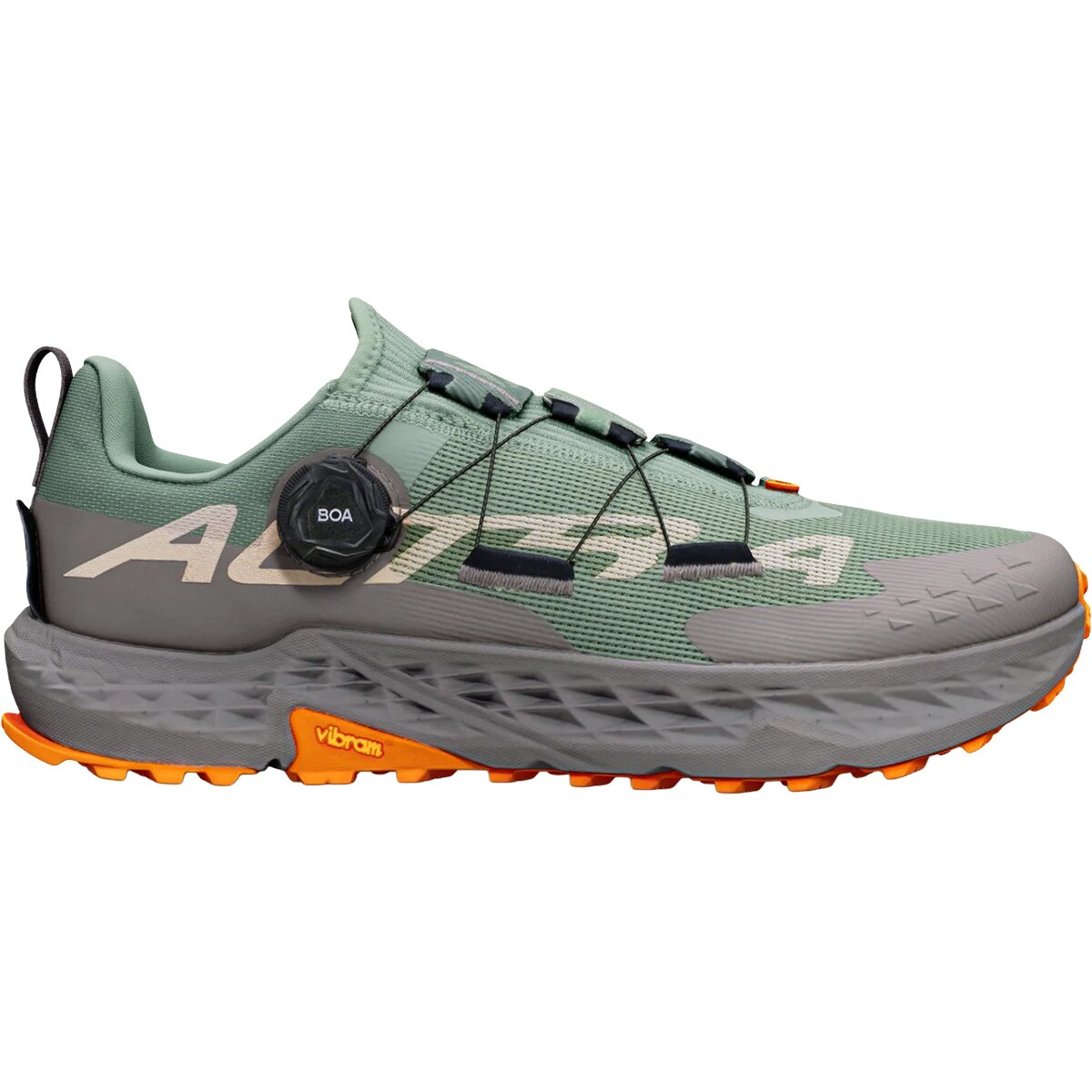 Image of Altra Timp 5 Boa Trail Running Shoe - Men's Sea Spray/Oyster Grey, 10.0