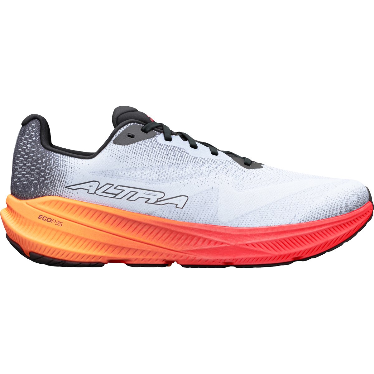Image of Altra Experience Flow 3 Running Shoe - Men's White/Black/Orange Pop, 11.0