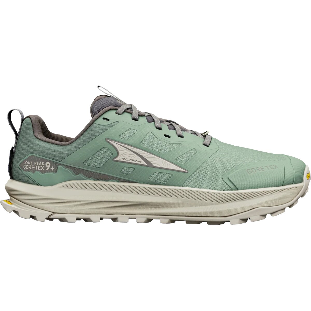 Image of Altra Lone Peak 9+ GTX Trail Running Shoe - Men's Sea Spray/Island Fossil, 11.5