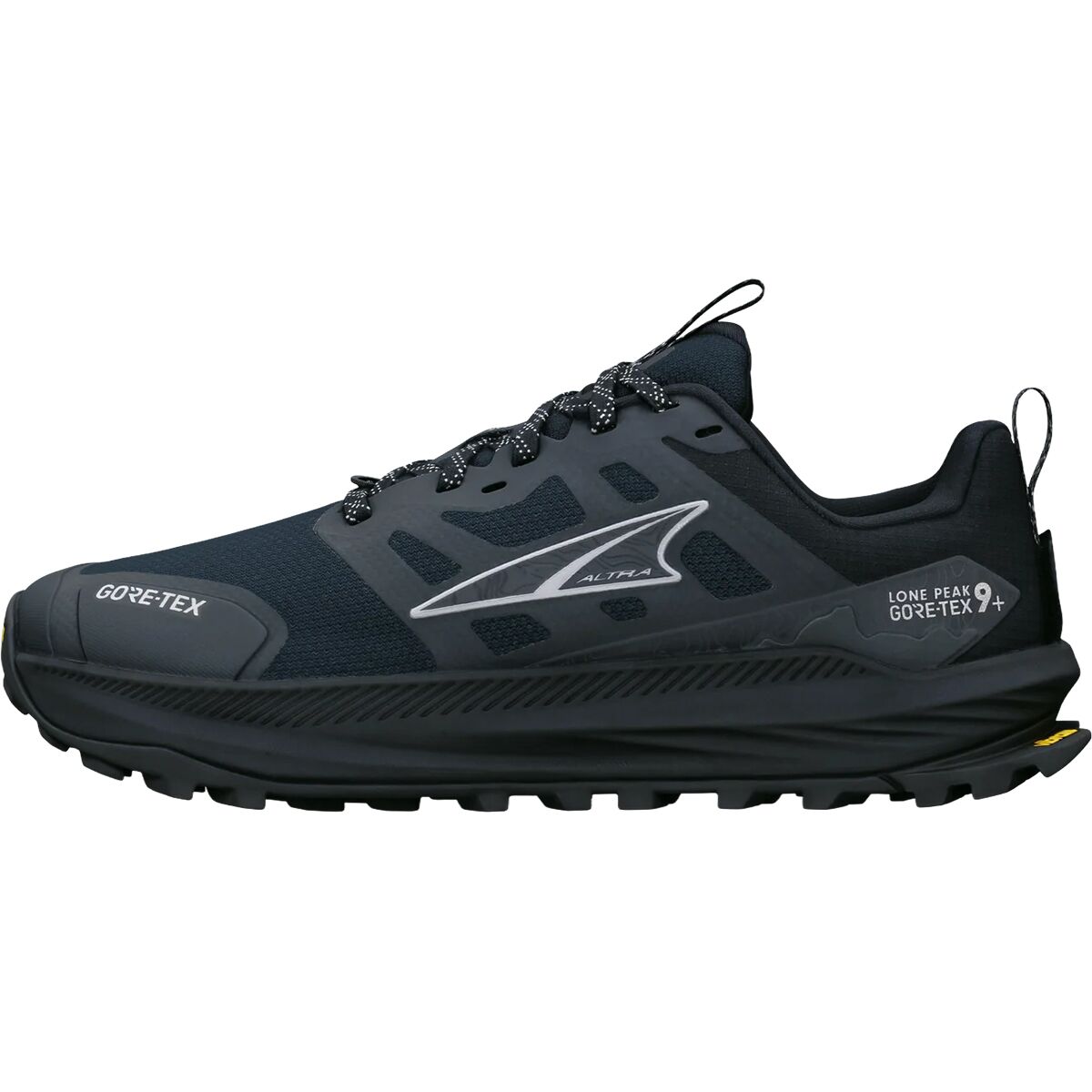 Image of Altra Lone Peak 9+ GTX Trail Running Shoe - Women's Black/Black, 10.0