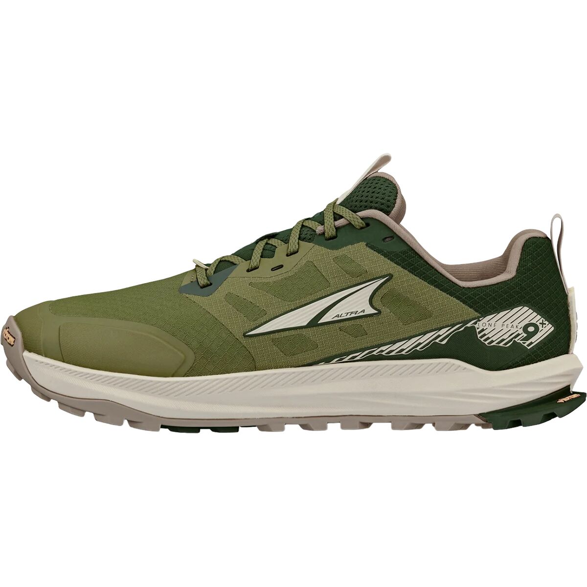 Image of Altra Lone Peak 9+ Trail Running Shoe - Men's Green, 12.0