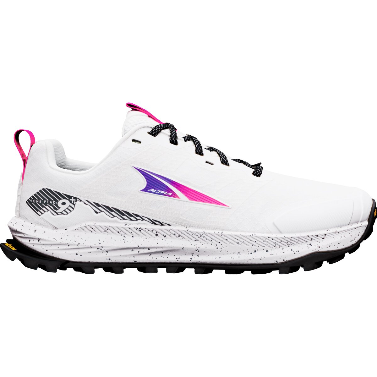 Image of Altra Lone Peak 9+ Trail Running Shoe - Women's Vaporous Gray/Knockout Pink/Black, 9.5