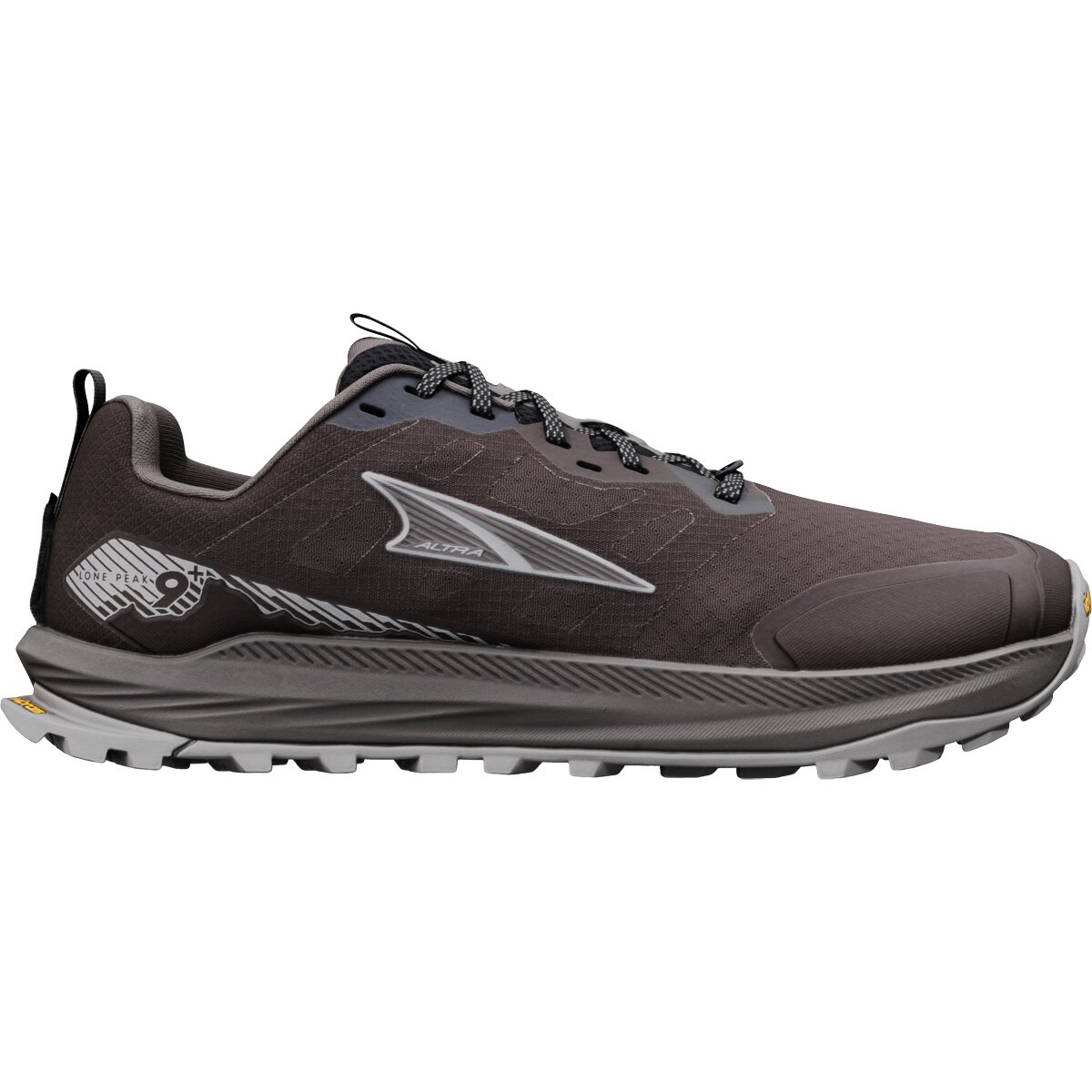 Image of Altra Lone Peak 9+ Wide Trail Running Shoe - Men's Chocolate Torte/Silver, 13.0