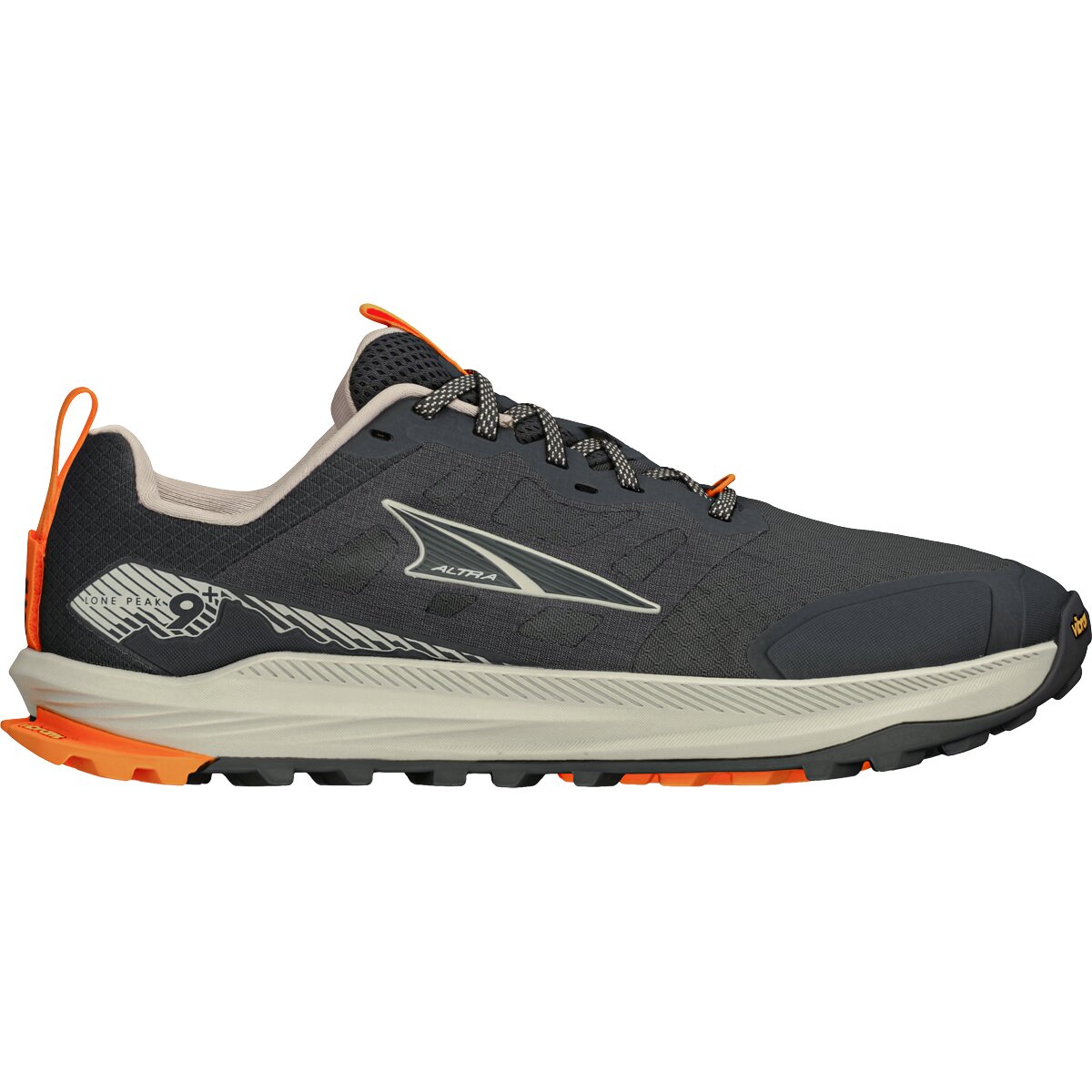 Image of Altra Lone Peak 9+ Wide Trail Running Shoe - Men's Dark Shadow, 8.0