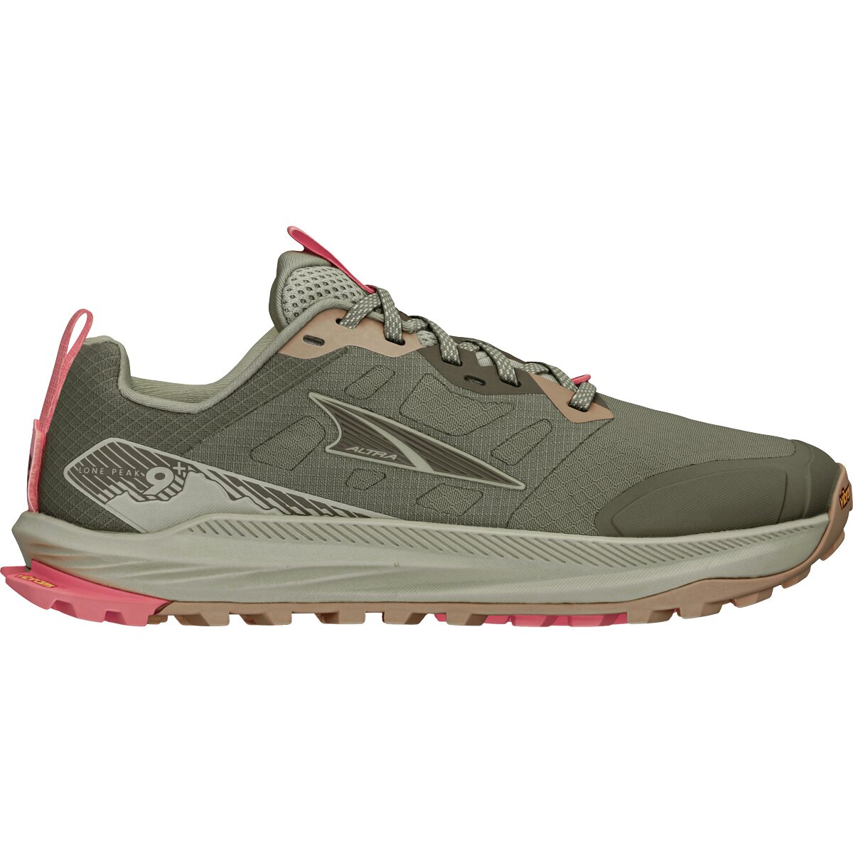 Image of Altra Lone Peak 9+ Wide Trail Running Shoe - Women's Dusty Olive, 11.0