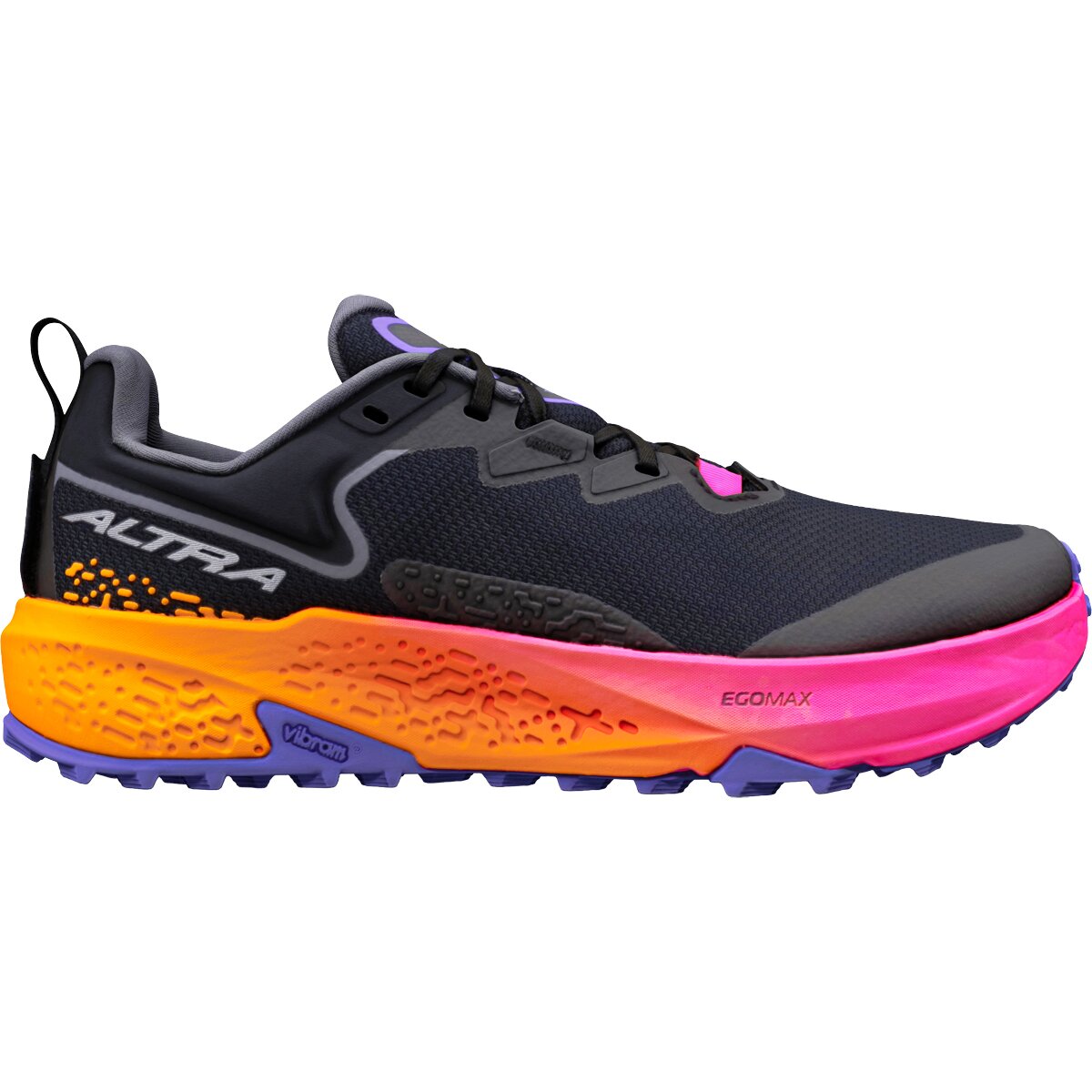 Image of Altra Timp 6 Trail Running Shoe - Women's Black/Silver/Knockout Pink, 8.5
