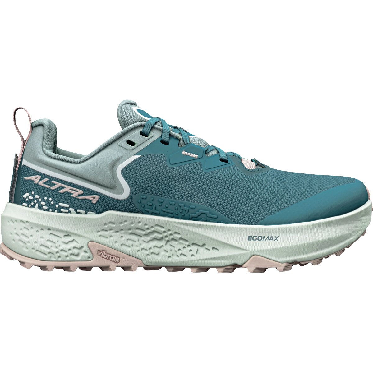Image of Altra Timp 6 Trail Running Shoe - Women's Sea Pine/Whisper Pink/Green Milieu, 8.0