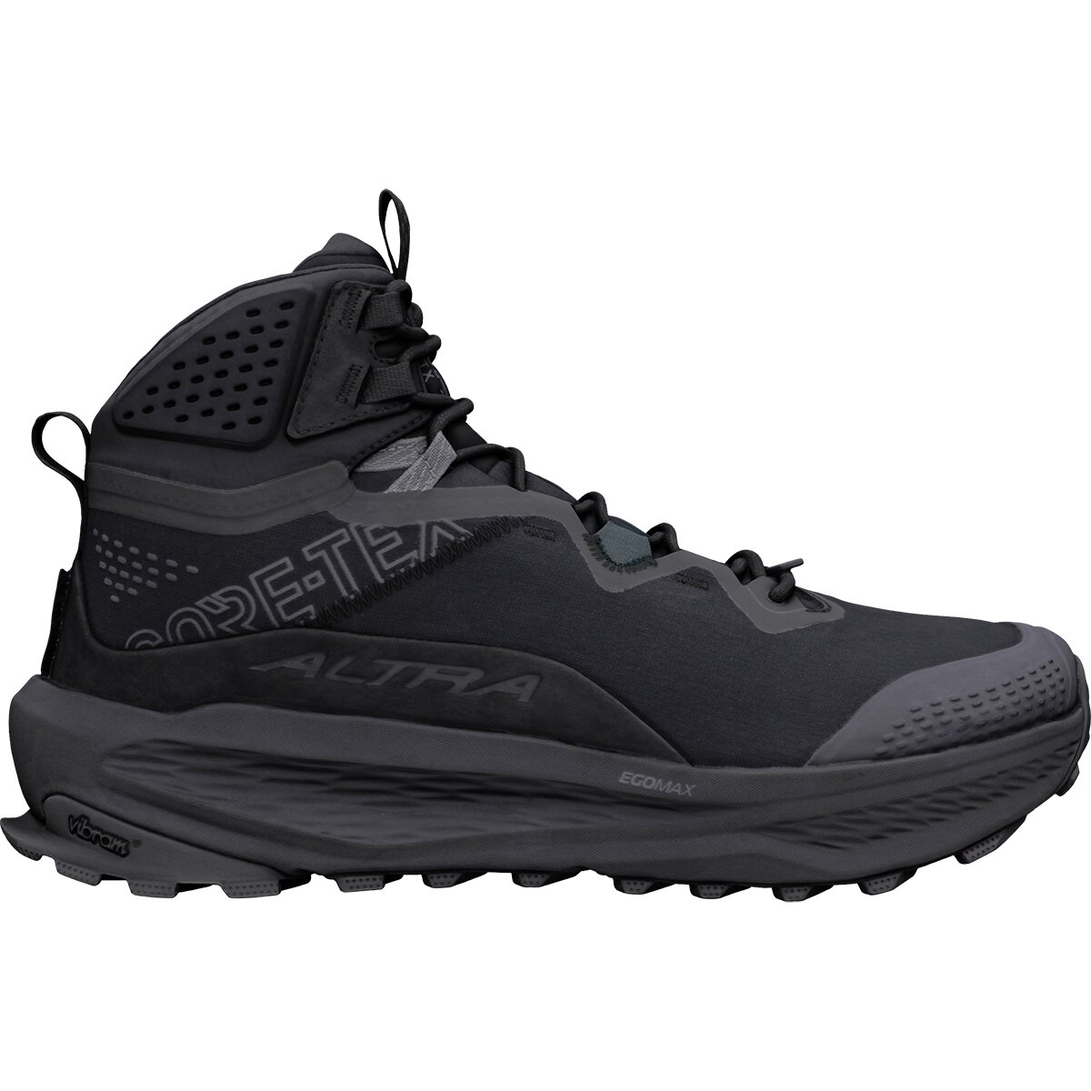 Image of Altra Olympus 7 Mid GTX Hiking Boot - Men's Black/Black/Dark Shadow, 9.5