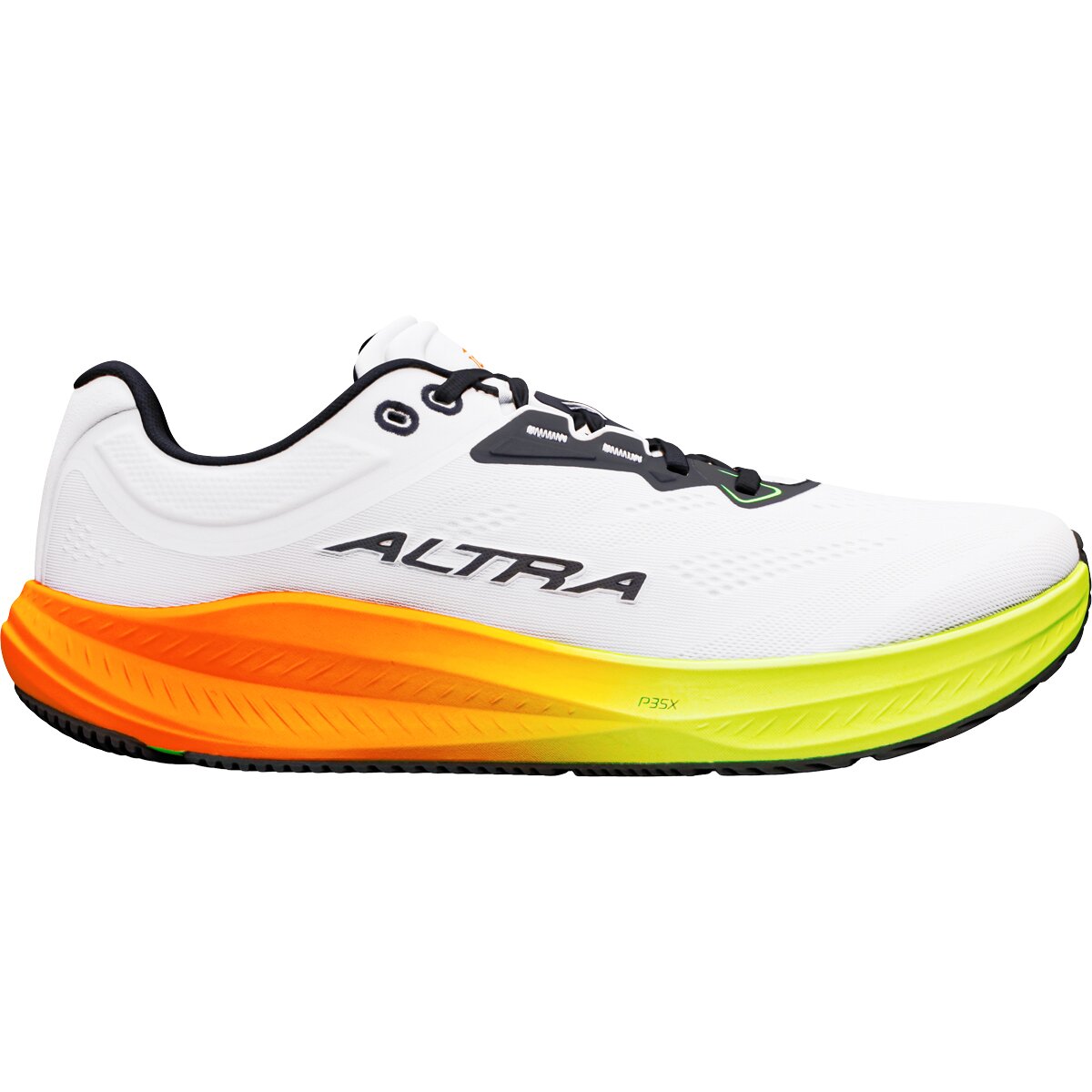Image of Altra Torin 9 Running Shoe - Men's White/Black/Safety Yellow, 10.5