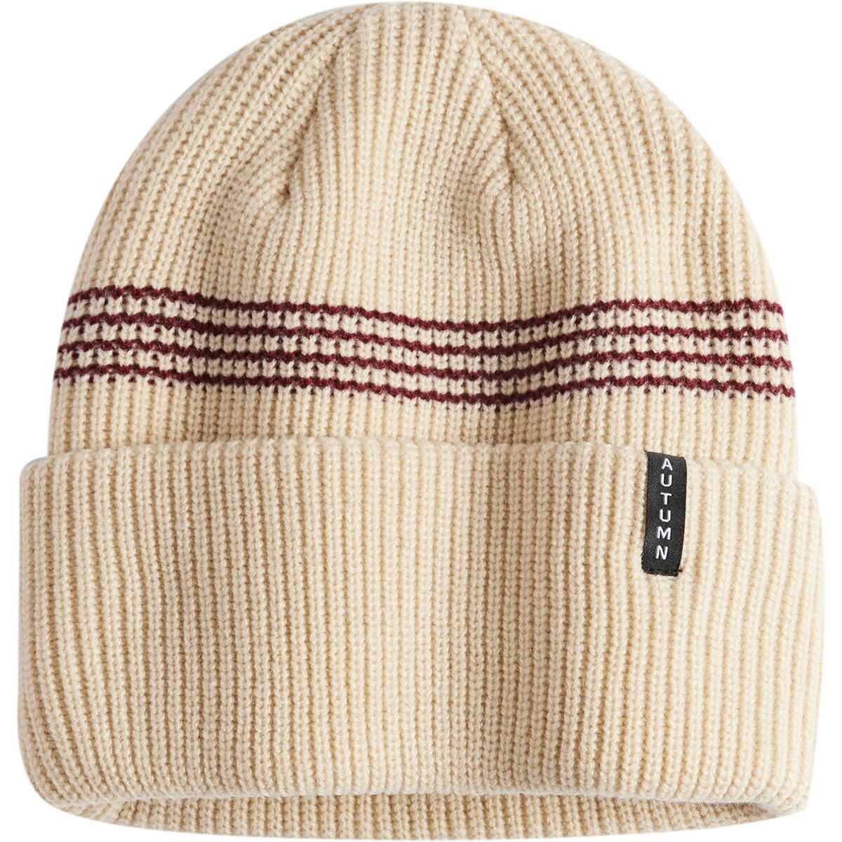 Image of Autumn Mini Stripe Beanie Oatmeal, One Size