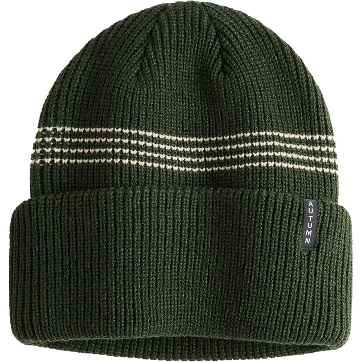 Image of Autumn Mini Stripe Beanie Sycamore, One Size