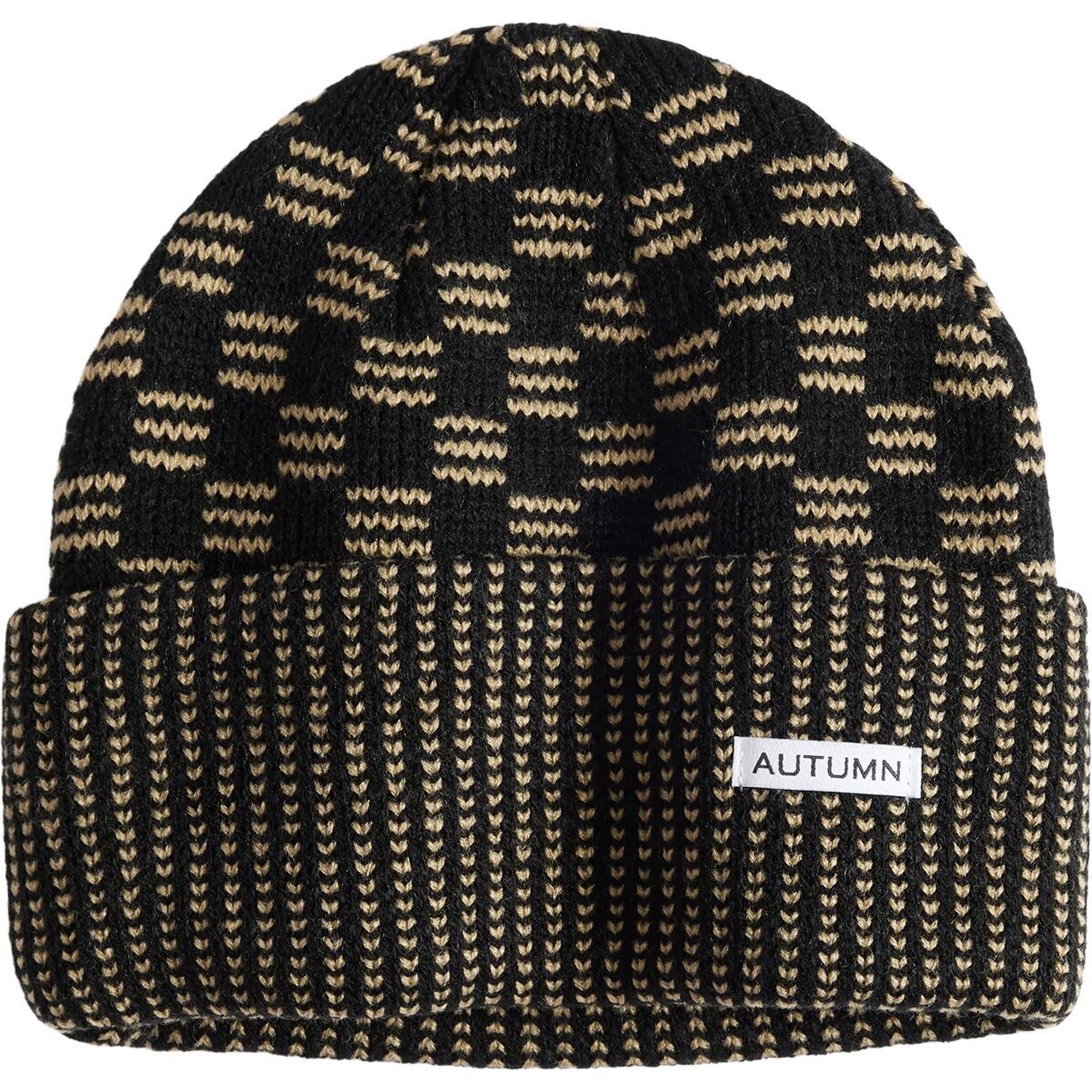 Image of Autumn Squared Beanie Black, One Size