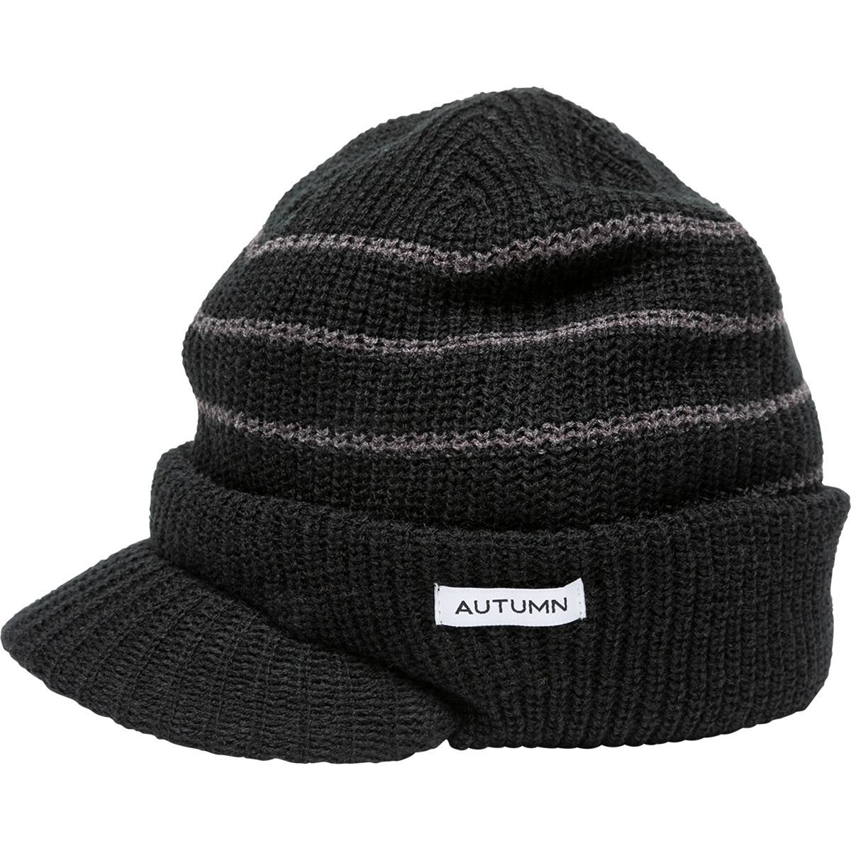 Image of Autumn Visor Beanie Black, One Size