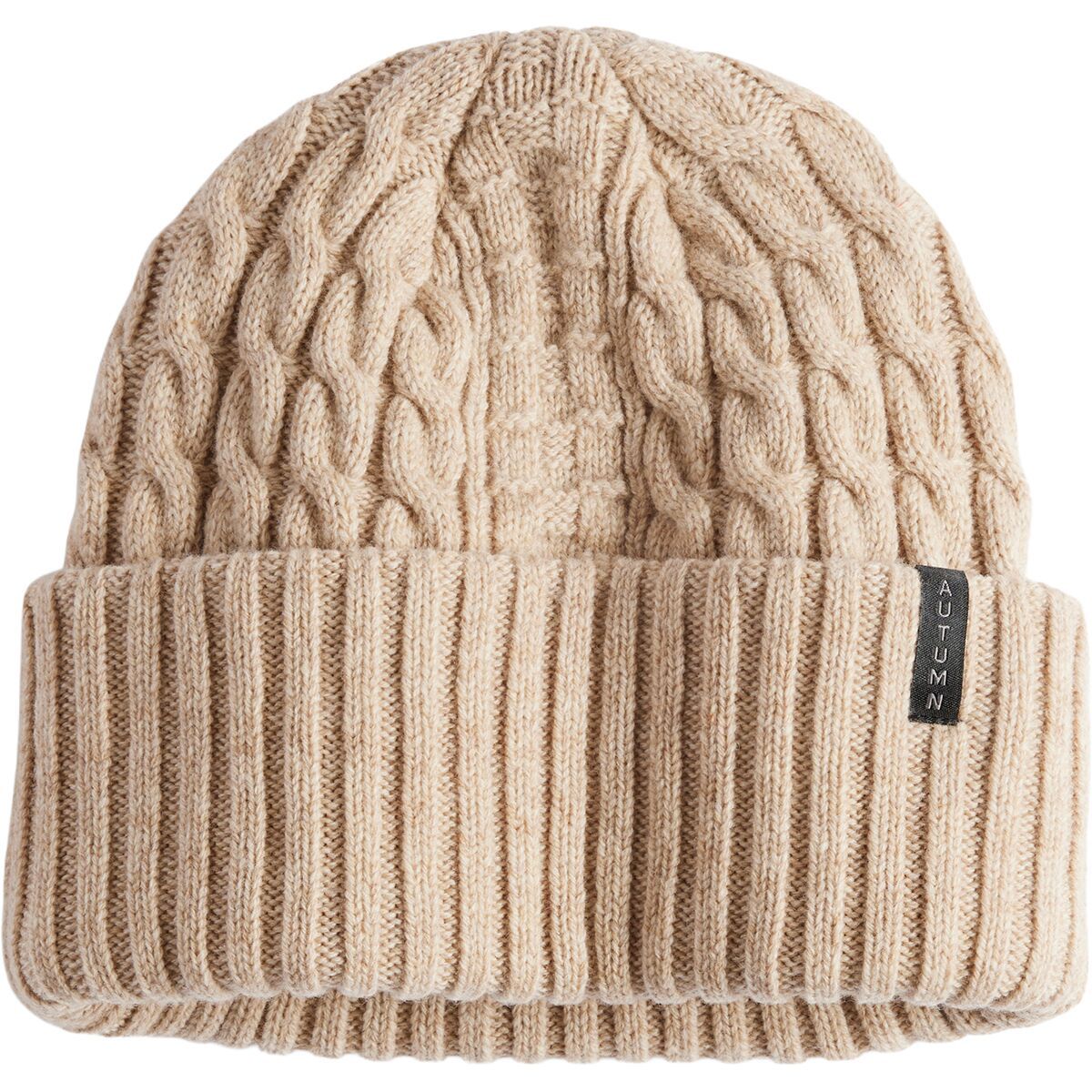 Image of Autumn Cable Knit Beanie Natural, One Size