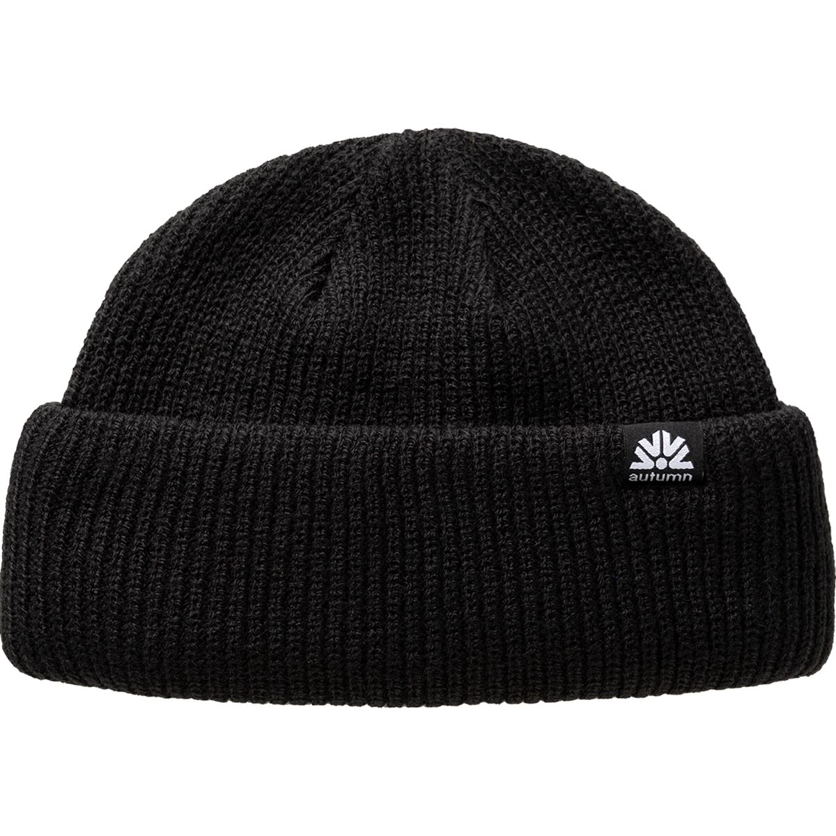 Image of Autumn Double Roll Beanie Black, One Size