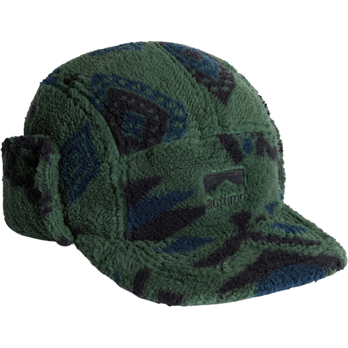 Image of Autumn Fleece Flap Cap Green, One Size