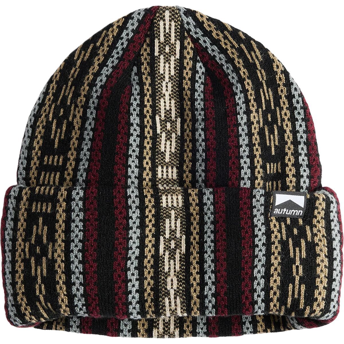 Image of Autumn Landscape Beanie Merlot, One Size