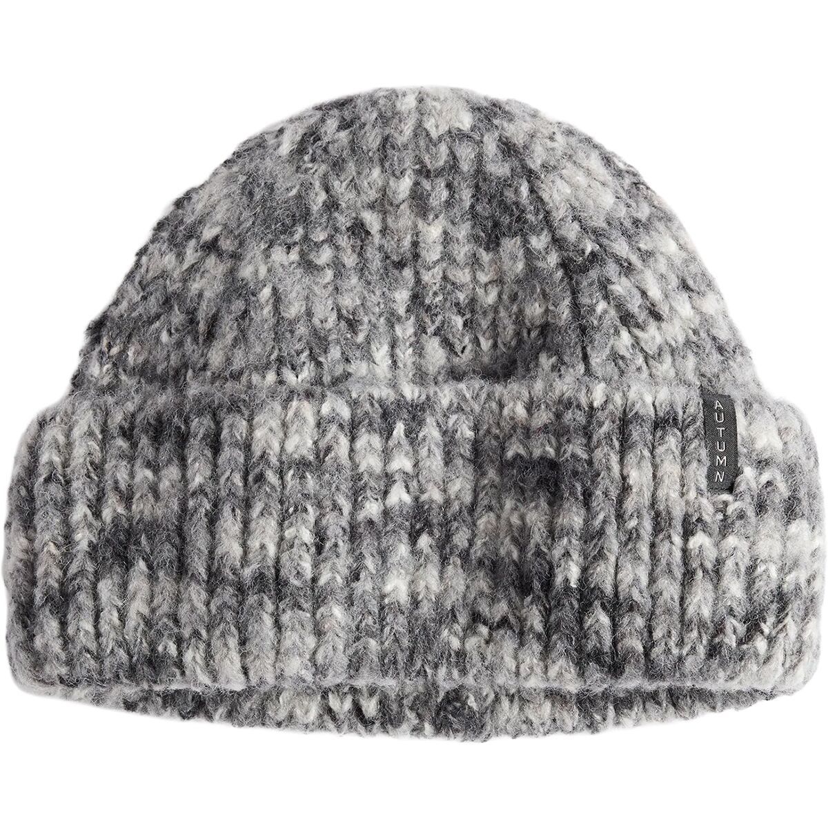 Image of Autumn Marble Knit Beanie Black, One Size