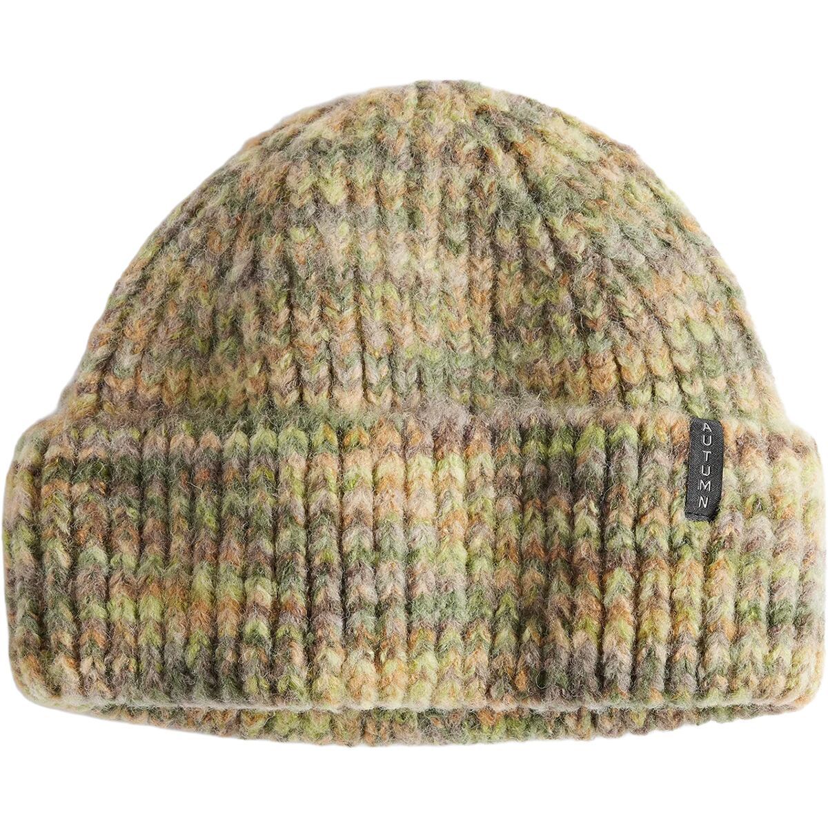 Image of Autumn Marble Knit Beanie Green, One Size