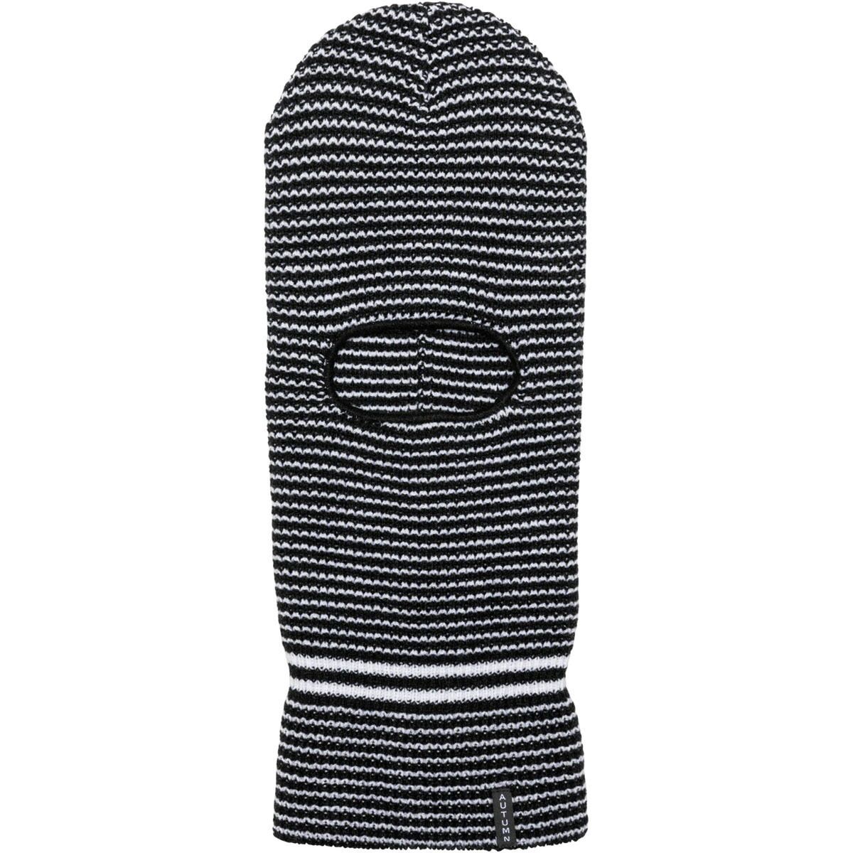 Autumn Stripe Balaclava Black, One Size