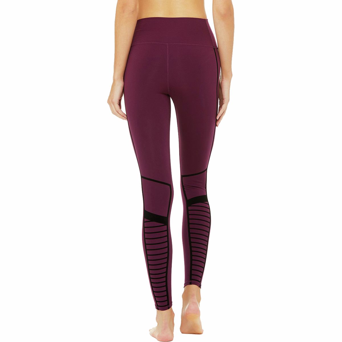 ALO YOGA Flocked High-Waist Moto Legging - Women's - Clothing