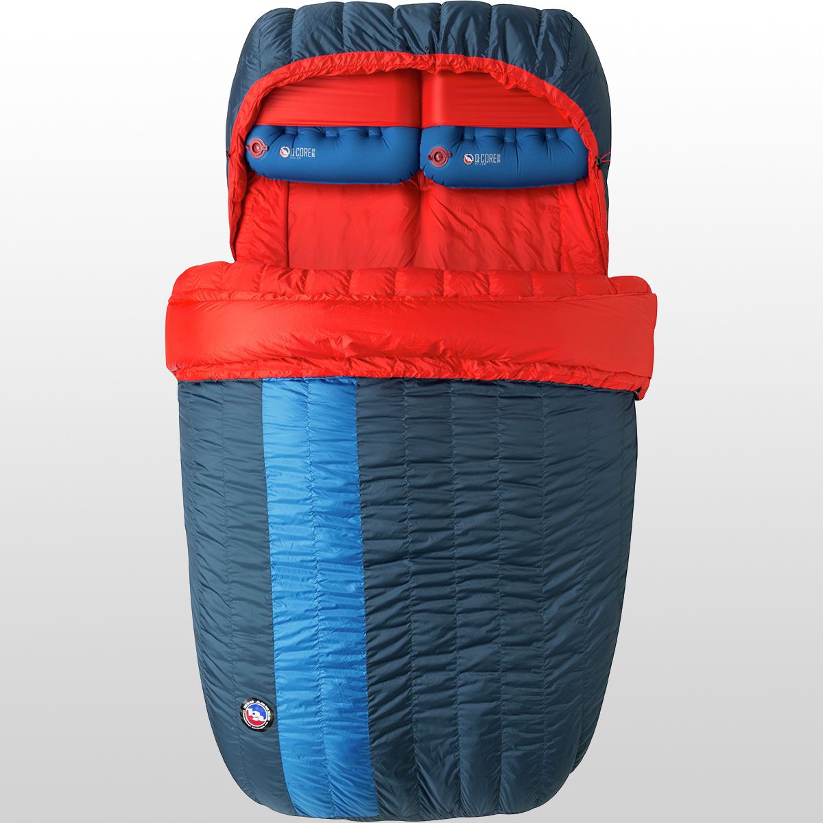 Big Agnes King Solomon Double Sleeping Bag 15F Down Hike Camp