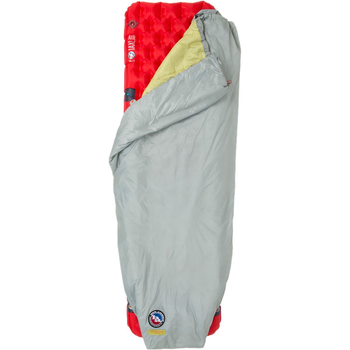 Big Agnes Kings Canyon UL Quilt: Synthetic Gray/Palm, One Size