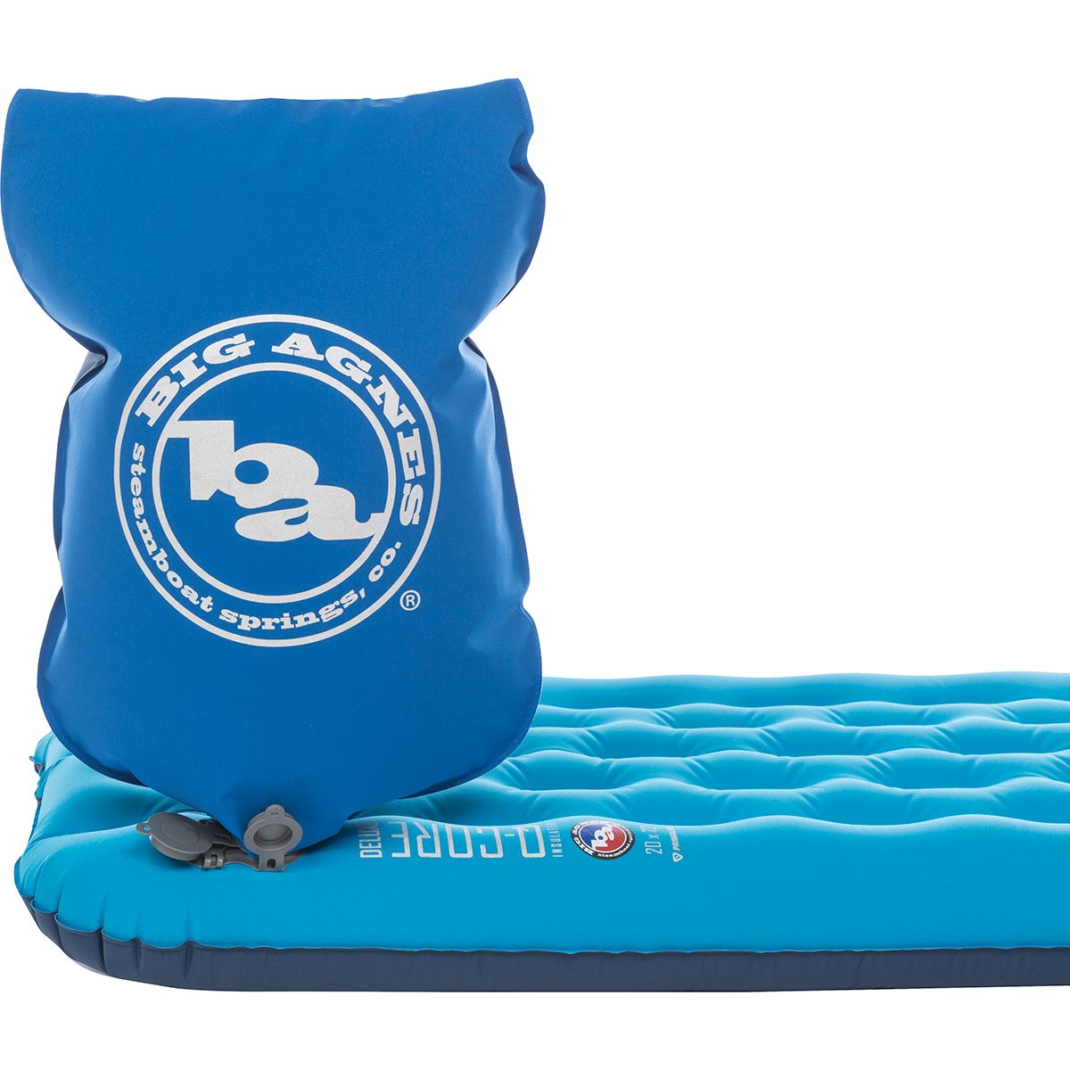 Blue Big Agnes Unisexs Q-Core Deluxe Pillow Regular