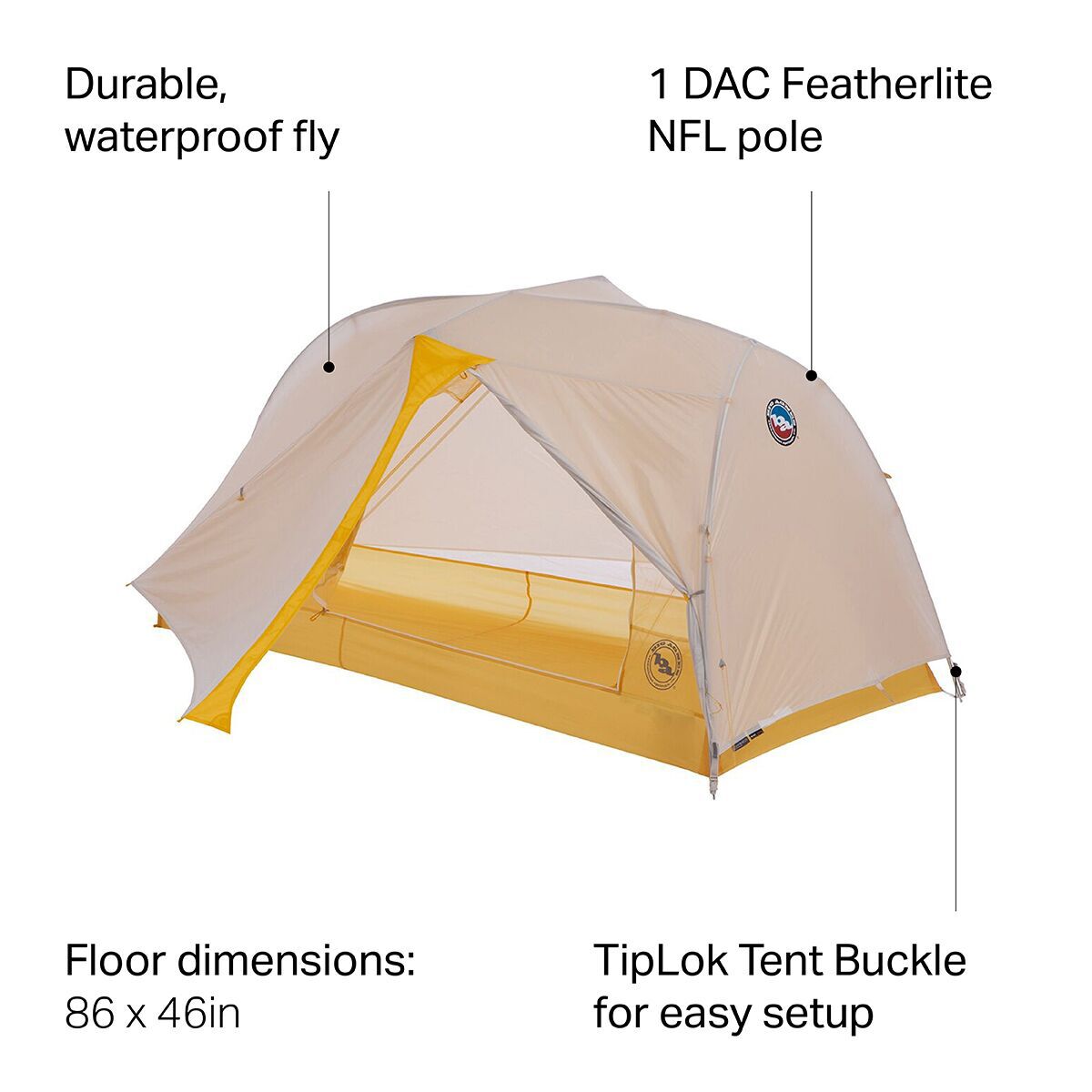 Big Agnes Tiger Wall UL2 Tent: 2-Person 