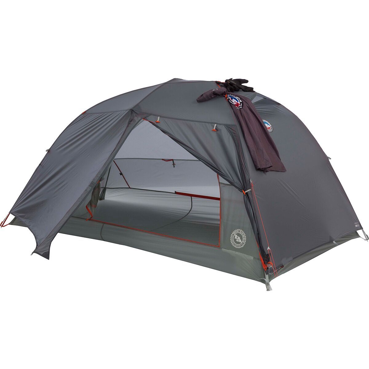 Image of Big Agnes Copper Spur HV UL3 Bikepack Tent: 3-Person 3-Season Gray/Silver, 3 Person