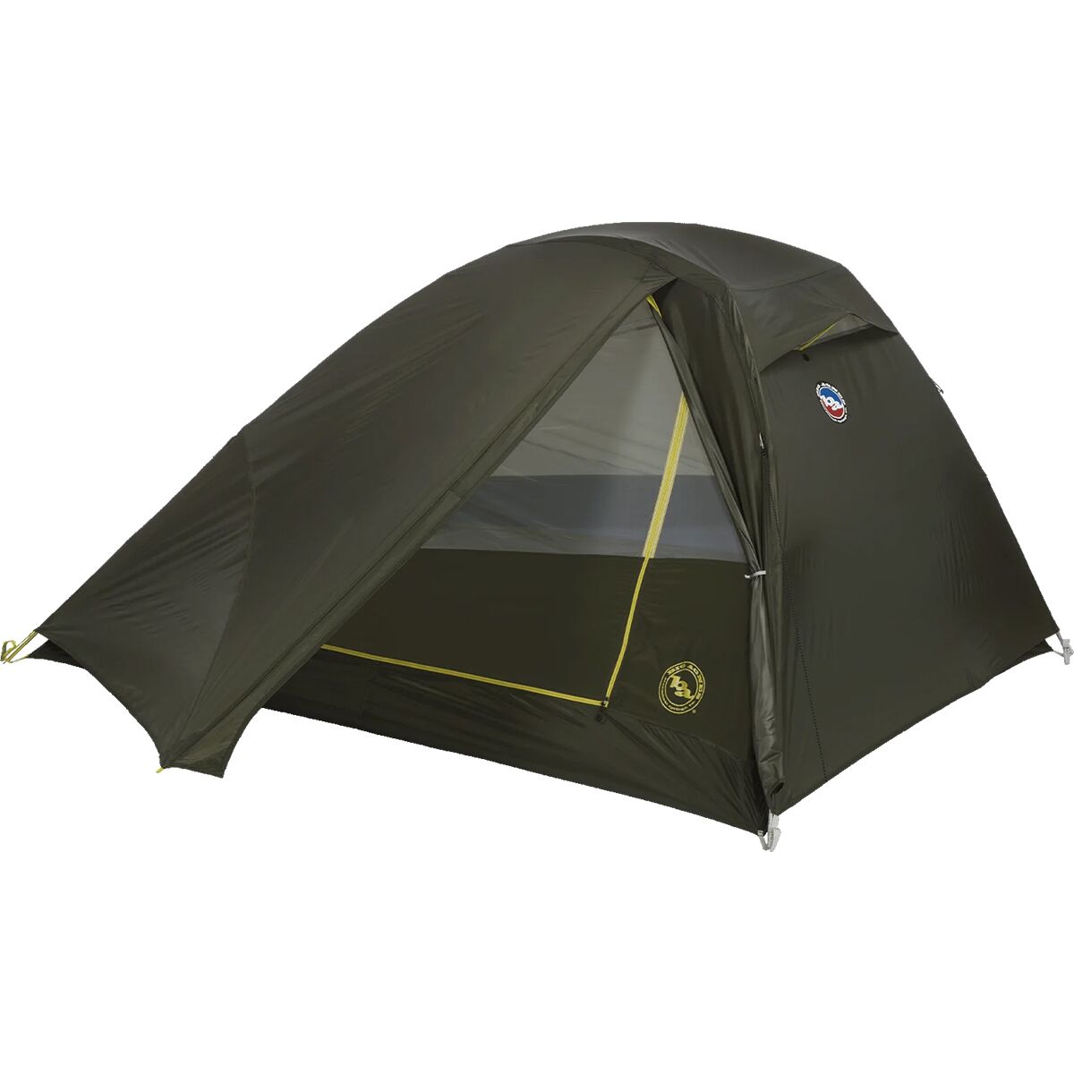 Image of Big Agnes Crag Lake SL Backpacking Tent: 3-Person 3-Season Dark Olive, One Size