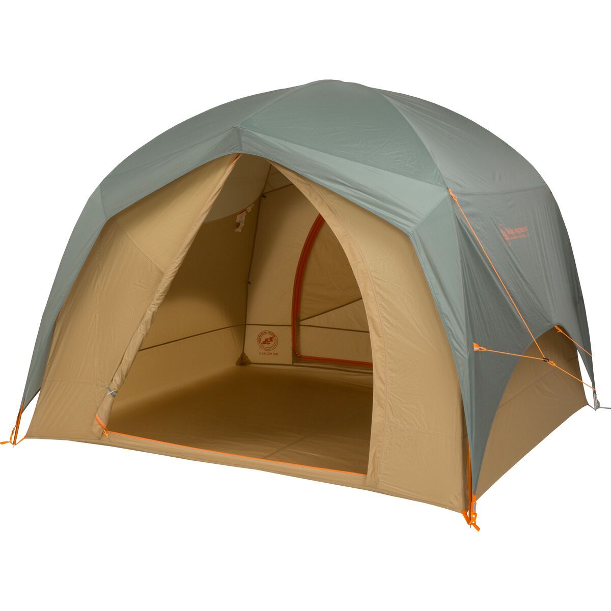 Image of Big Agnes Big House 6 Tent: 6-Person 3-Season Chinois Green/Prairie Sand, 6P