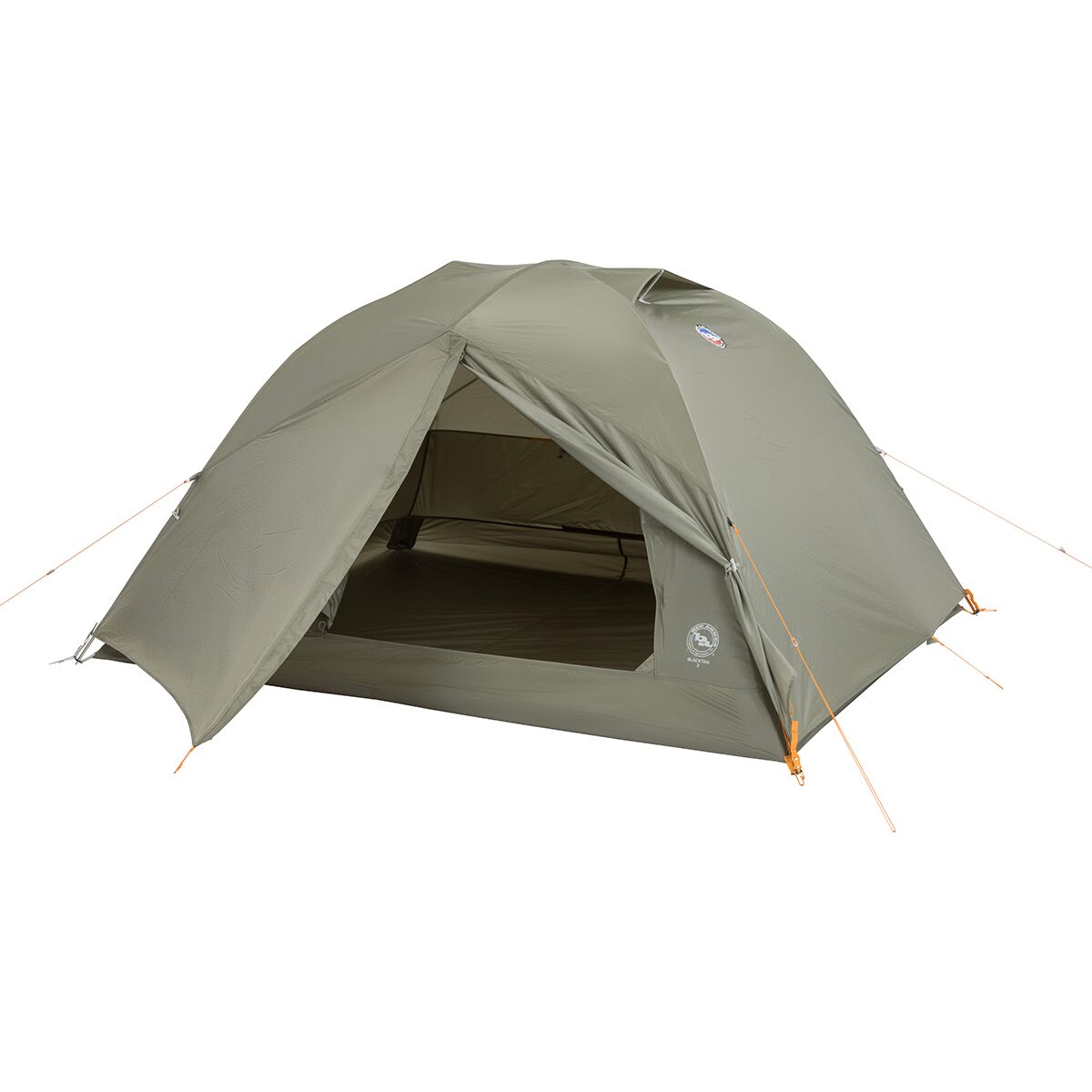 Image of Big Agnes Blacktail 3 Tent: 3-Person 3-Season Vetiver, One Size
