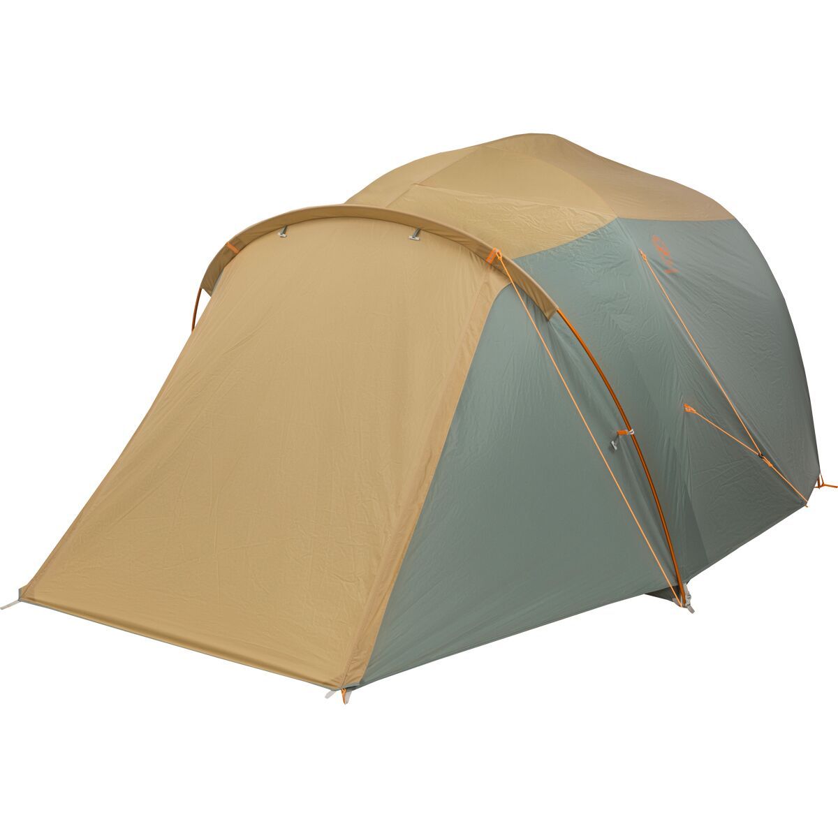 Big Agnes Bunk House Tent: 4-Person 3-Season Prairie Sand/Chinois Green