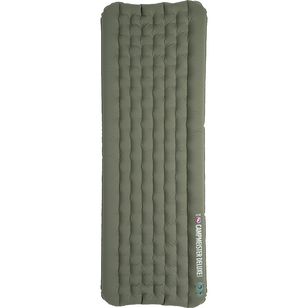Image of Big Agnes Campmeister Deluxe Insulated Sleeping Pad Deep Lichen Green, Extra Wide Long