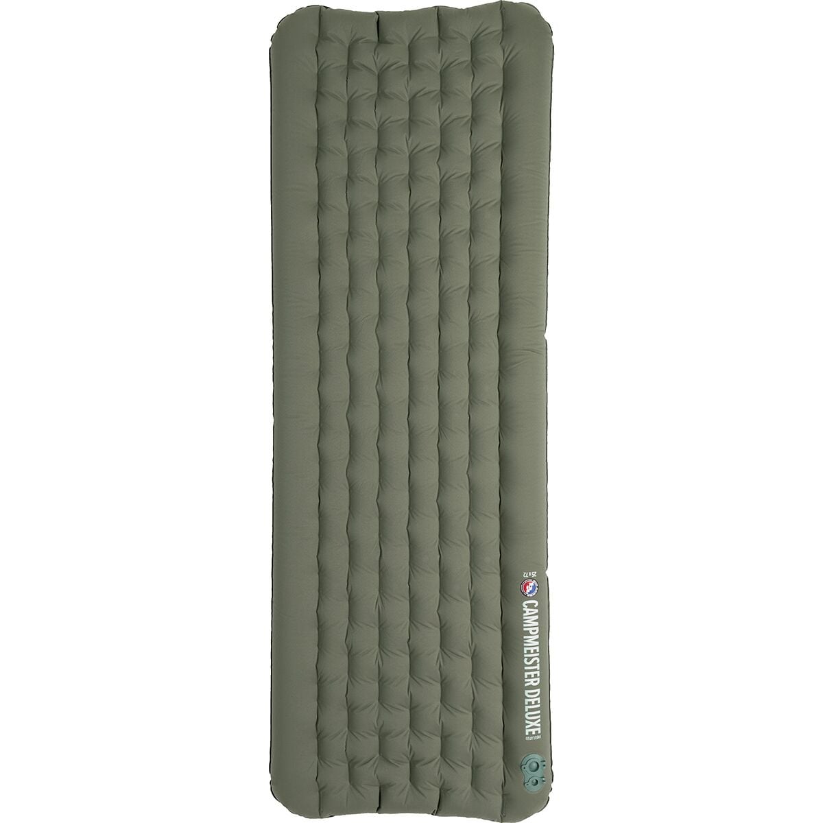 Image of Big Agnes Campmeister Deluxe Insulated Sleeping Pad Deep Lichen Green, Wide Regular