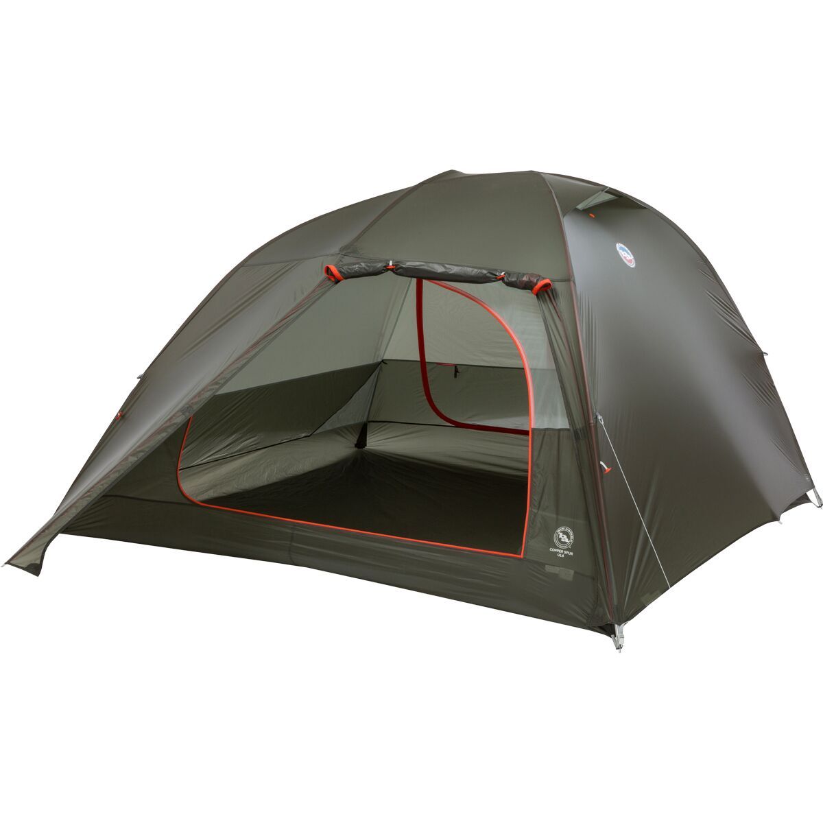 Image of Big Agnes Copper Spur UL4 Tent: 4-Person 3-Season Lichen Green, One Size