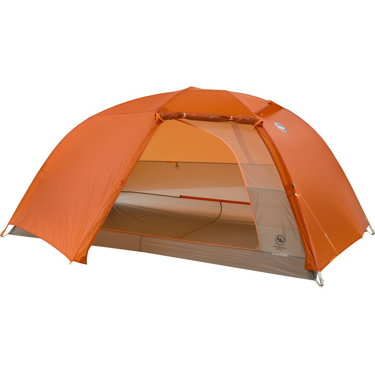 Image of Big Agnes Copper Spur UL2 XL Tent: 2-Person 3-Season Tangelo/Mercury, One Size