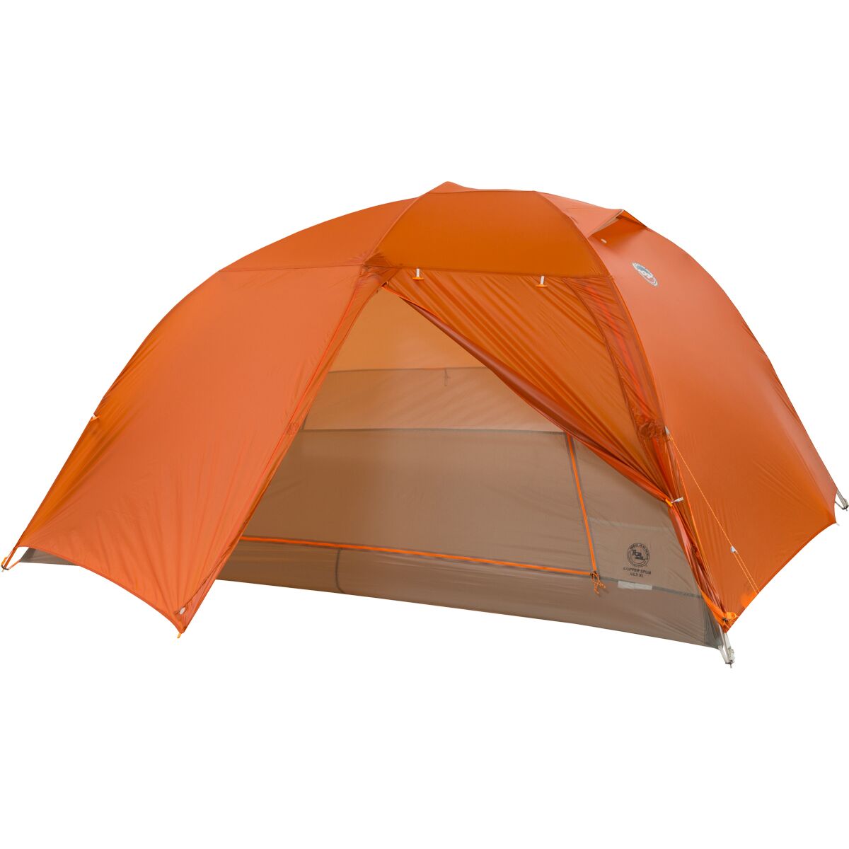 Image of Big Agnes Copper Spur UL3 XL Tent: 3-person 3-season Tangelo/Mercury, One Size