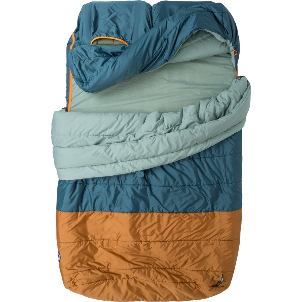 Image of Big Agnes Dream Island Double Sleeping Bag: 20F Synthetic Tapestry/Brown Sugar, Double Wide