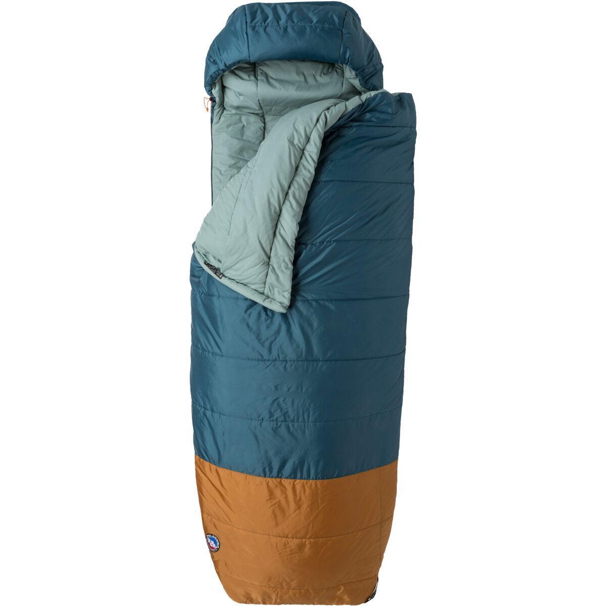Big Agnes Echo Park Sleeping Bag: 0F Synthetic Tapestry/Brown Sugar, Wide Long