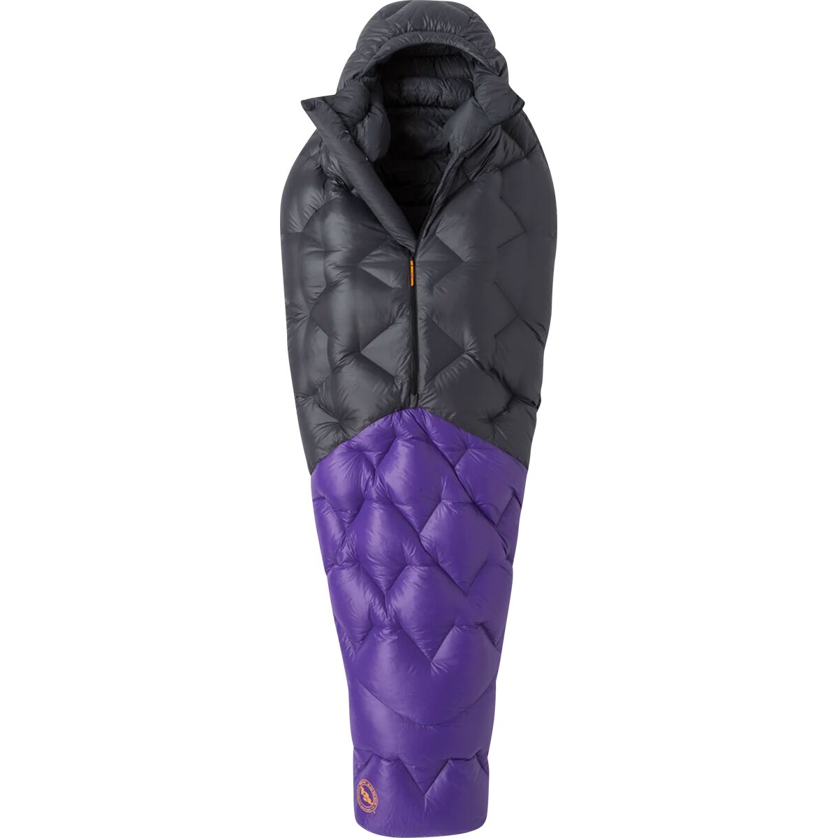 Image of Big Agnes Fly Creek UL Sleeping Bag: 25F Down Asphalt/Royal Purple, Regular