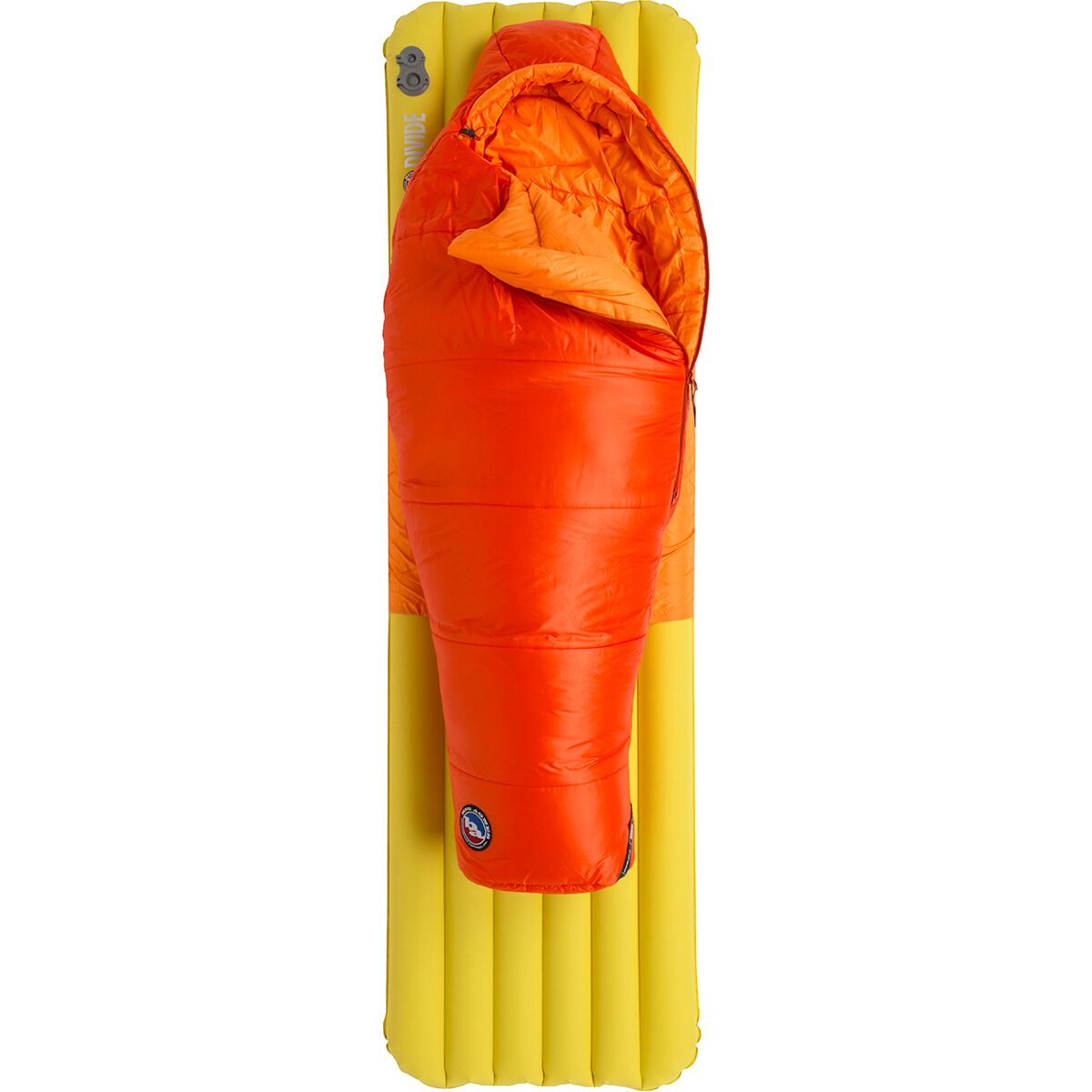 Image of Big Agnes Little Red Sleeping Bag: 20F Synthetic - Kids' Cherry Tomato/Tangelo, One Size