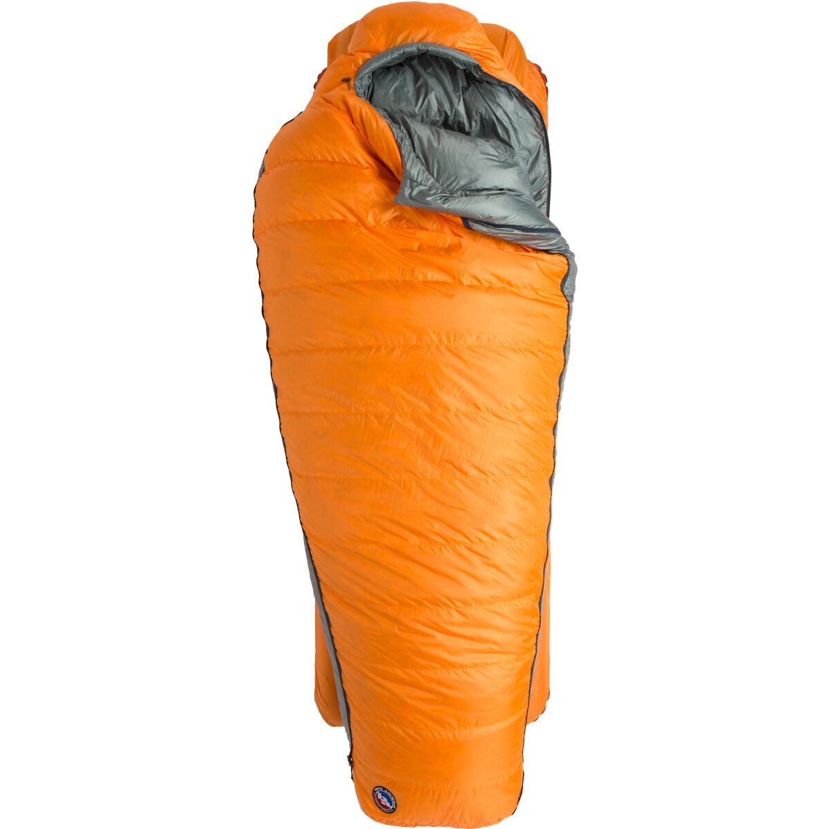 Image of Big Agnes Torchlight Exp 650 Rds Downtek 20 Sleeping Bag Tangelo/Chinois Green, Small/Left Zip