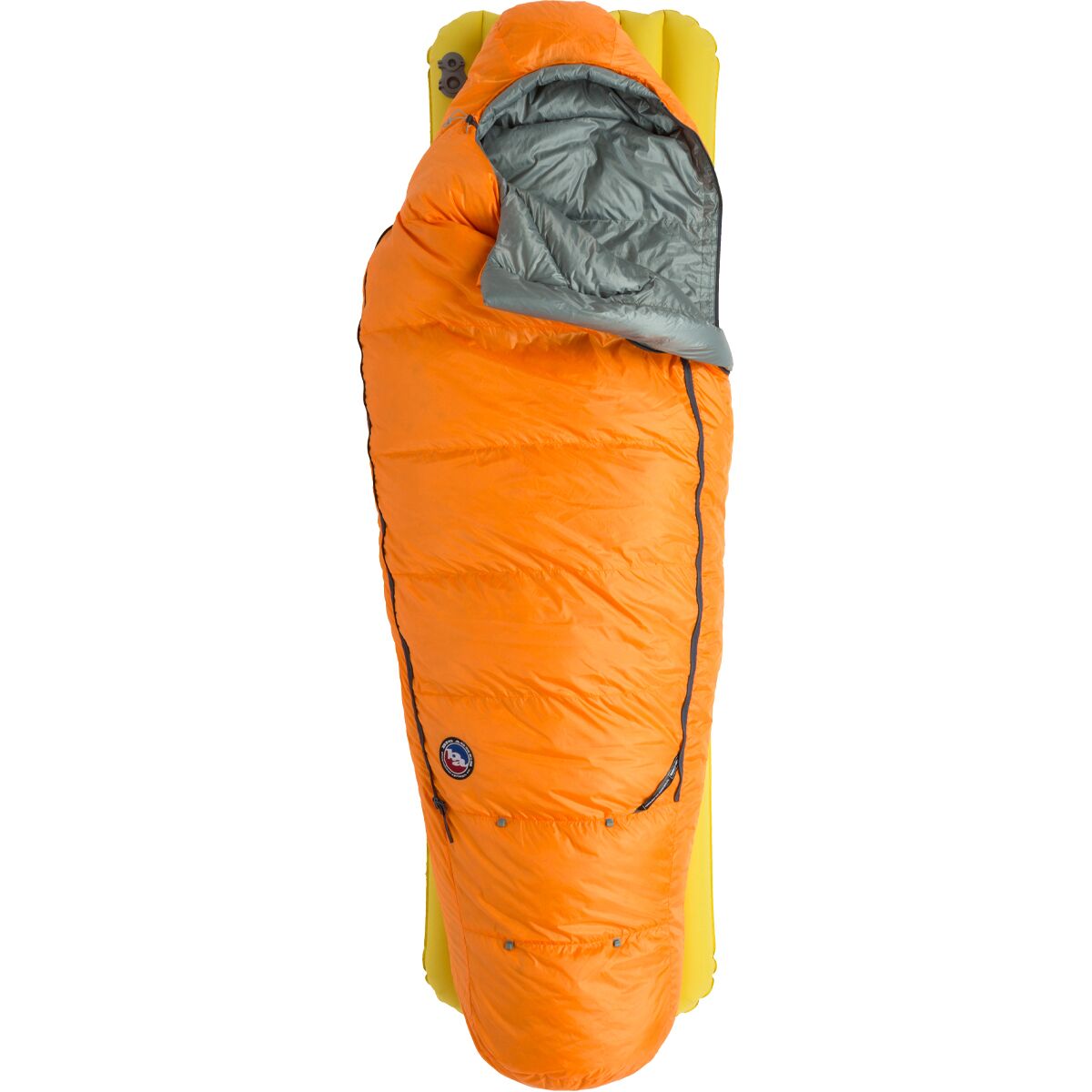 Image of Big Agnes Torchlight EXP Sleeping Bag: 20F Down - Kids' Tangelo/Chinois Green, One Size