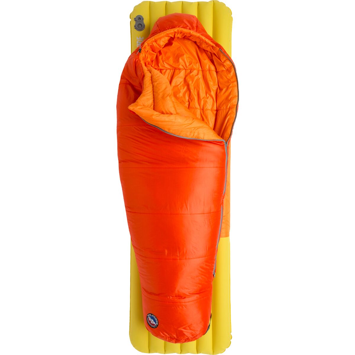 Image of Big Agnes Wolverine 20 Fireline Core Eco Sleeping Bag - Kids' Cherry Tomato/Tangelo, One Size
