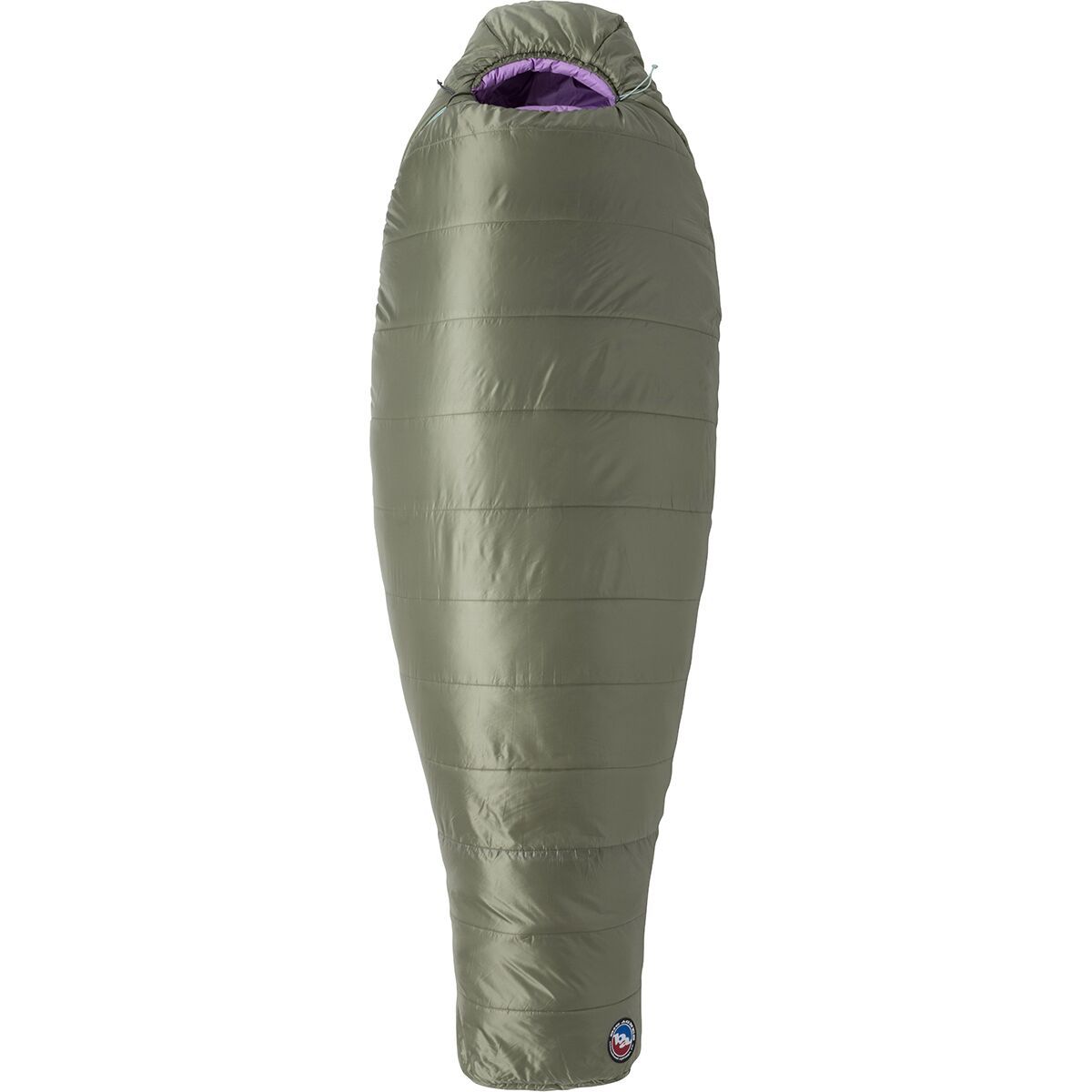 Image of Big Agnes Anthracite 20 FireLine Pro Recycled Sleeping Bag - Women's Zirkel Alpenglow, Reg/Right Zip