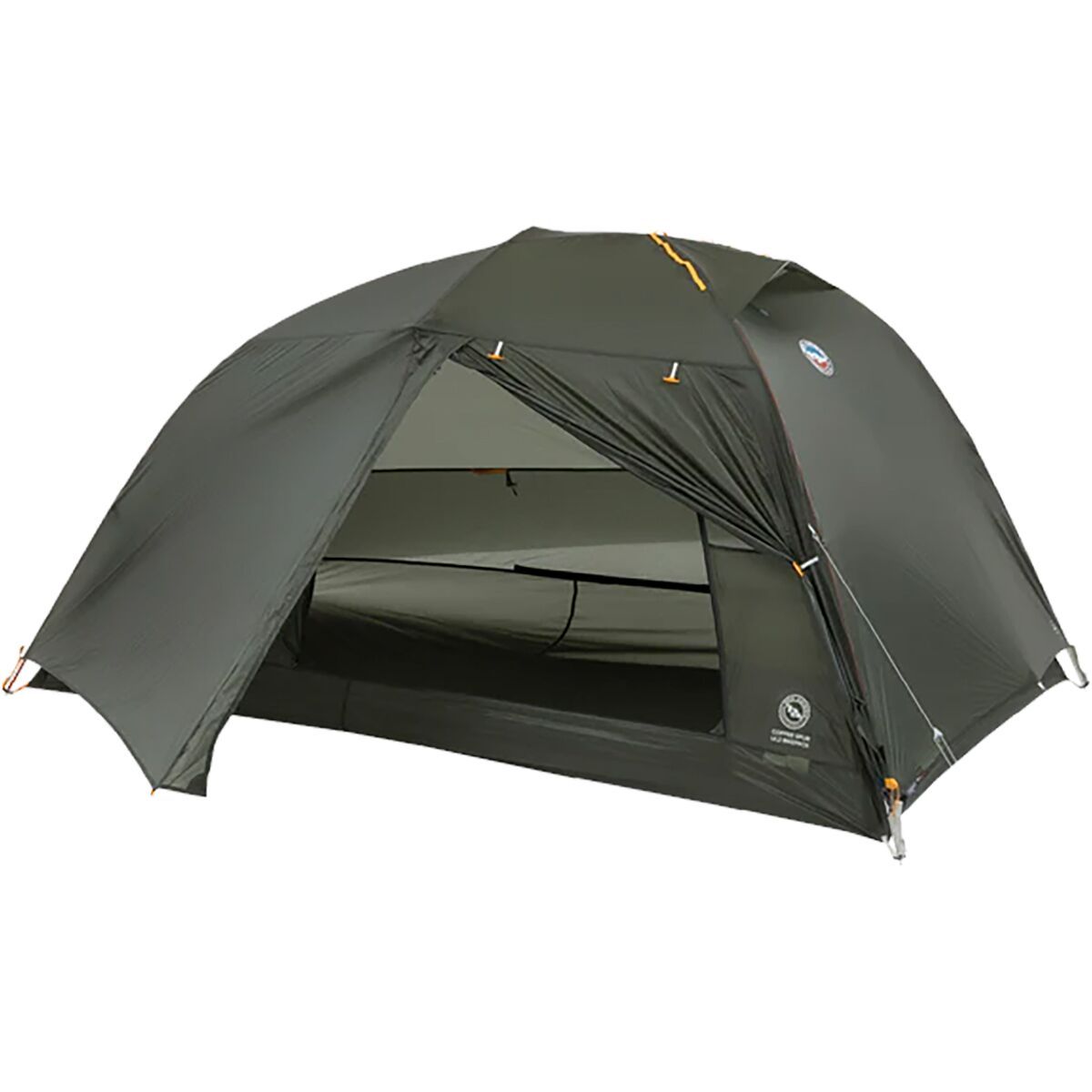 Image of Big Agnes Copper Spur HV UL2 Bikepack Tent: 2-Person 3-Season Lichen Green, 2P