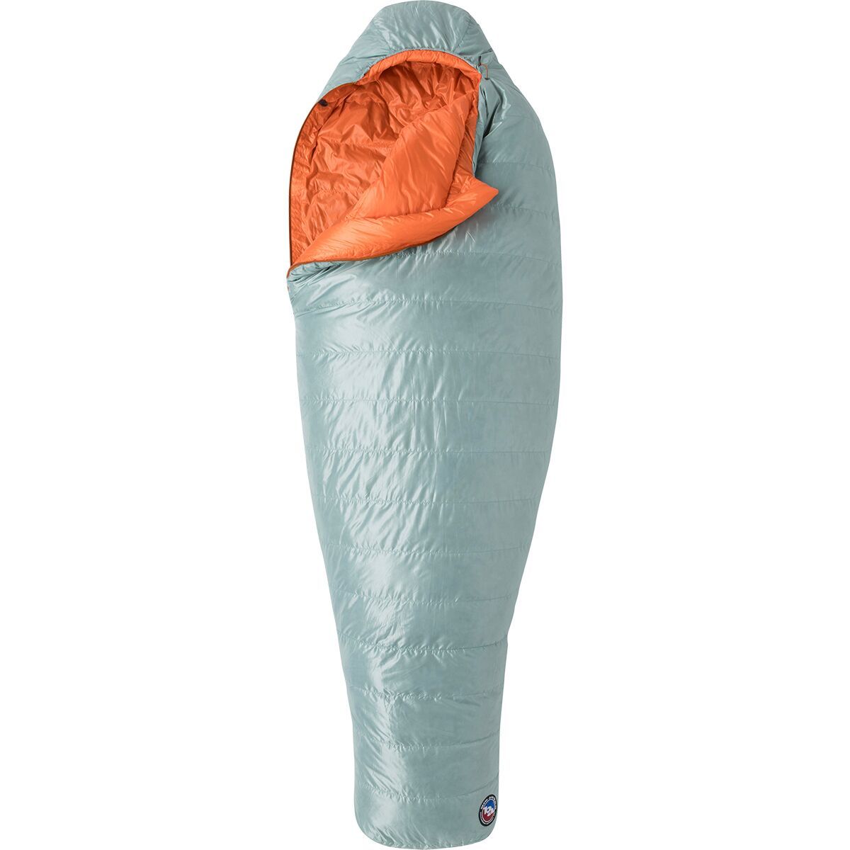 Image of Big Agnes Greystone 20 600 DownTek Sleeping Bag - Women's Blue Surf/Nasturtium, Reg/Right Zip